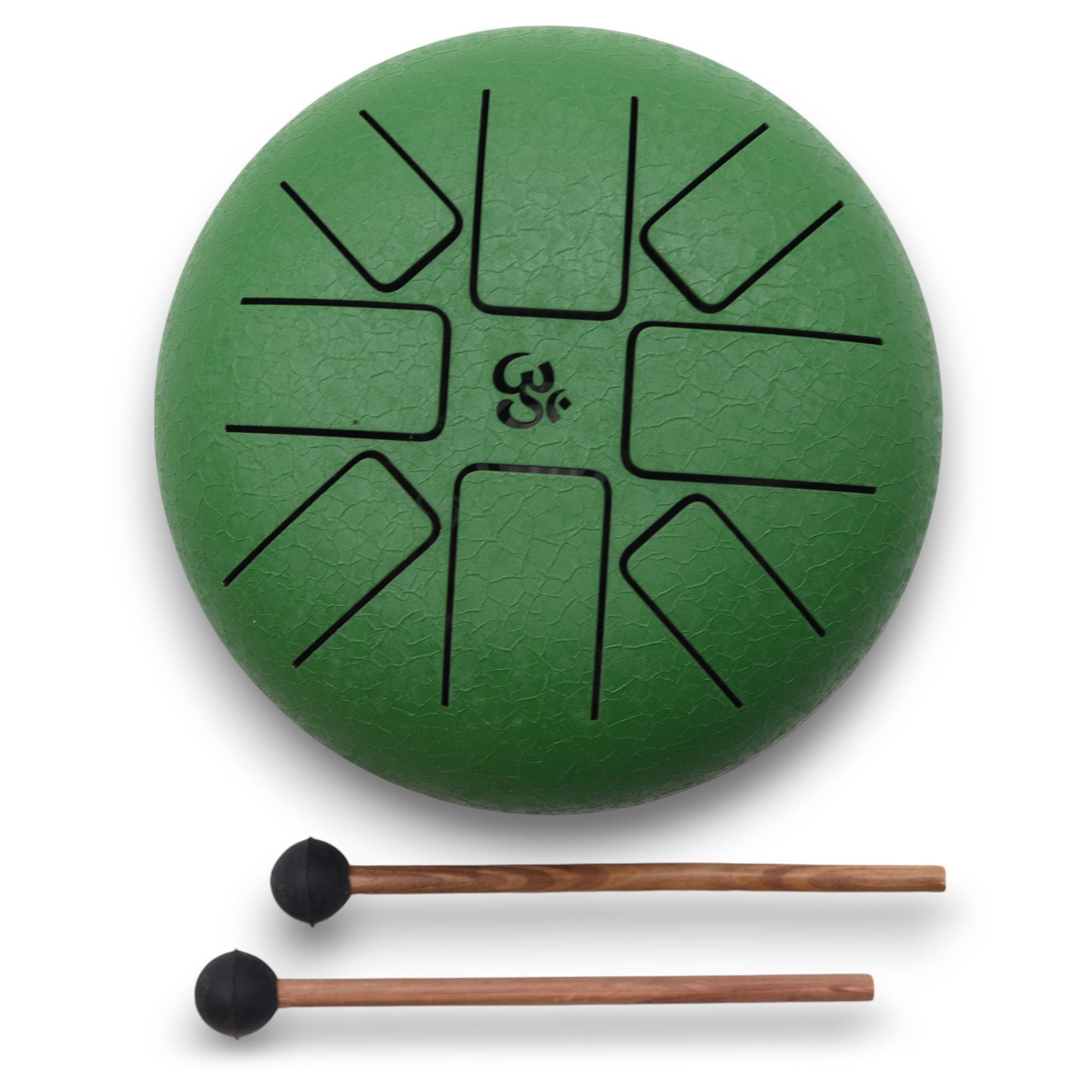 Tambor Hapi OM Verde - 16 cm