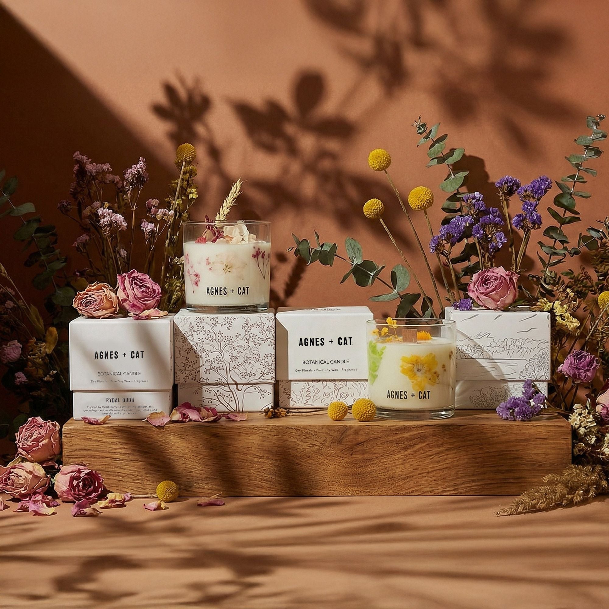 Vela Botânica de Cera de Soja Agnes + Cat Lakeland Mocha