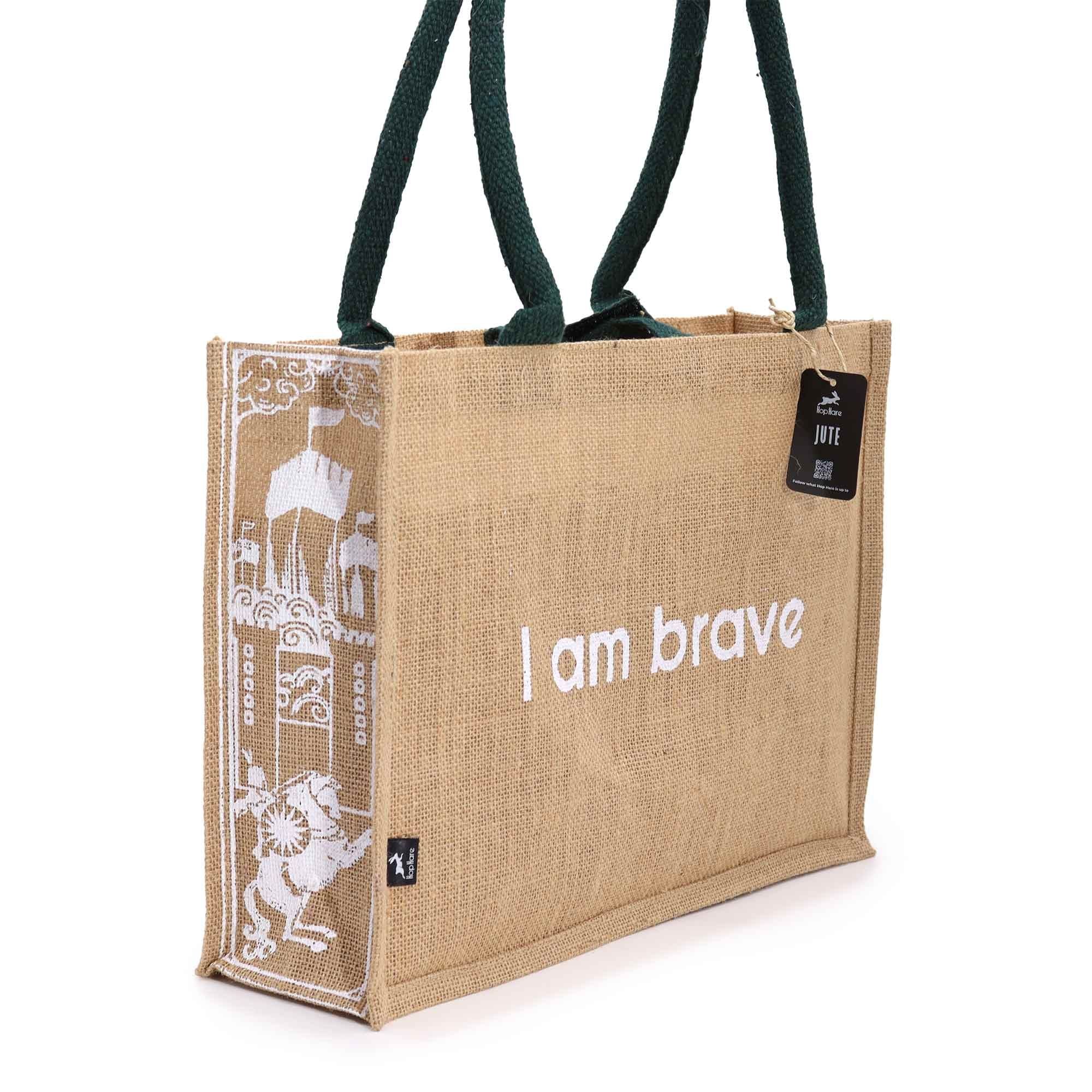 Bolsa Grande de Juta Hop Hare - Sou Valente
