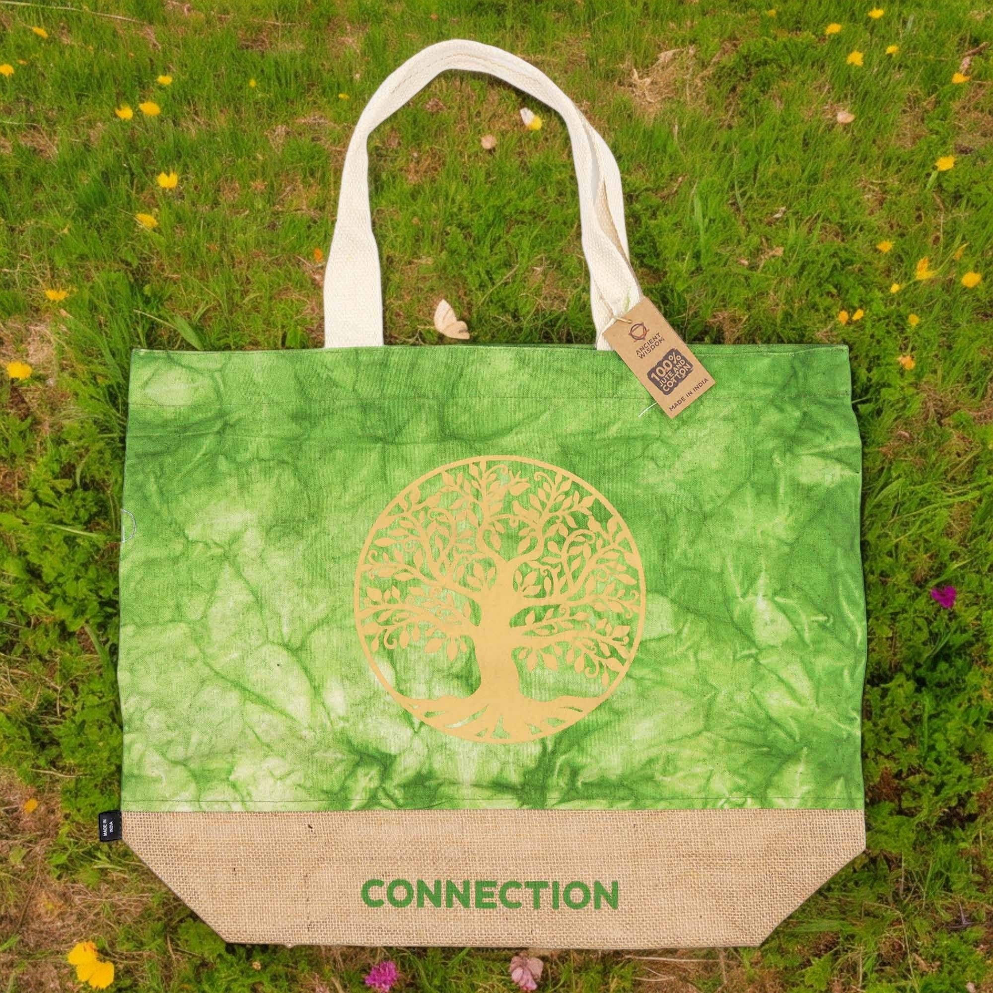 Bolsa All Natural - Verde - Árvore da Vida - Conexão