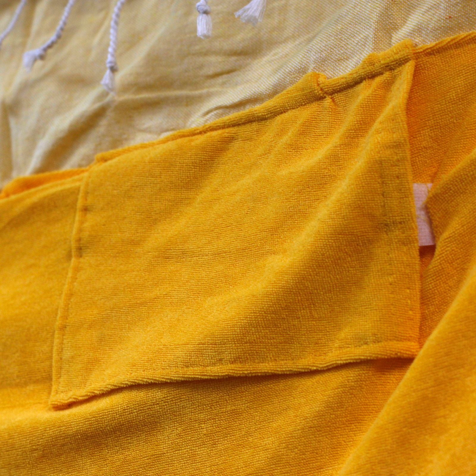 Toalha Pareo de algodão - Amarelo Sol - 100x180 cm