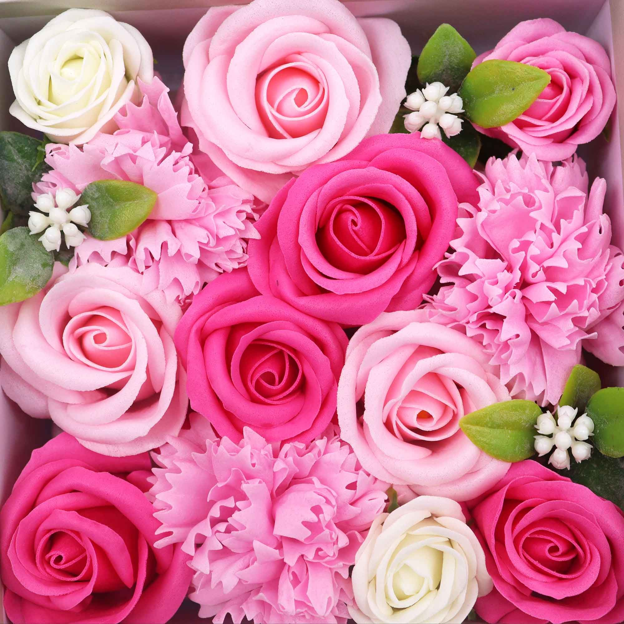 Caixa Quadrada - Bênçãos de Bebé - Rosa