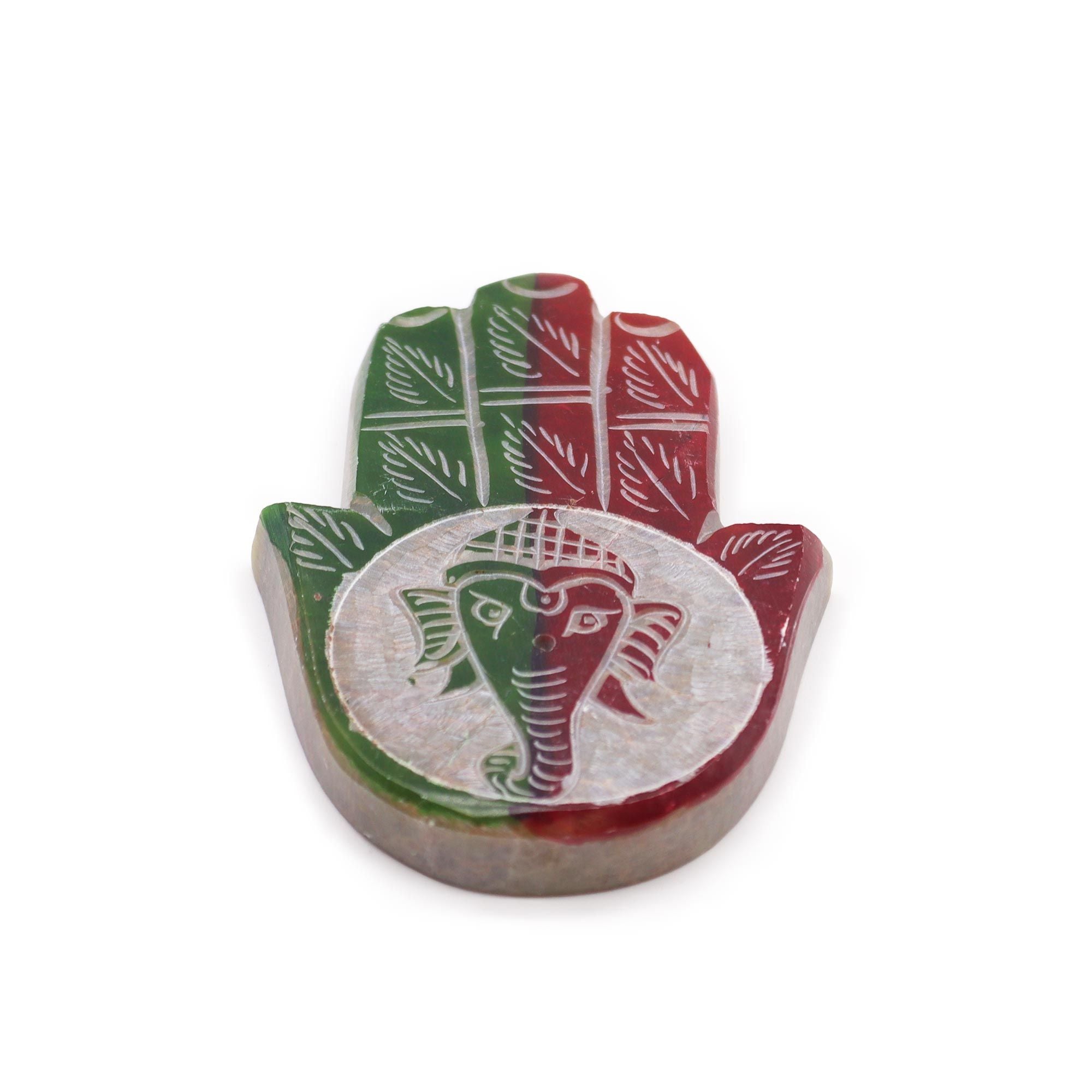 Suporte de Incenso Hamsa em Esteatite Ganesha