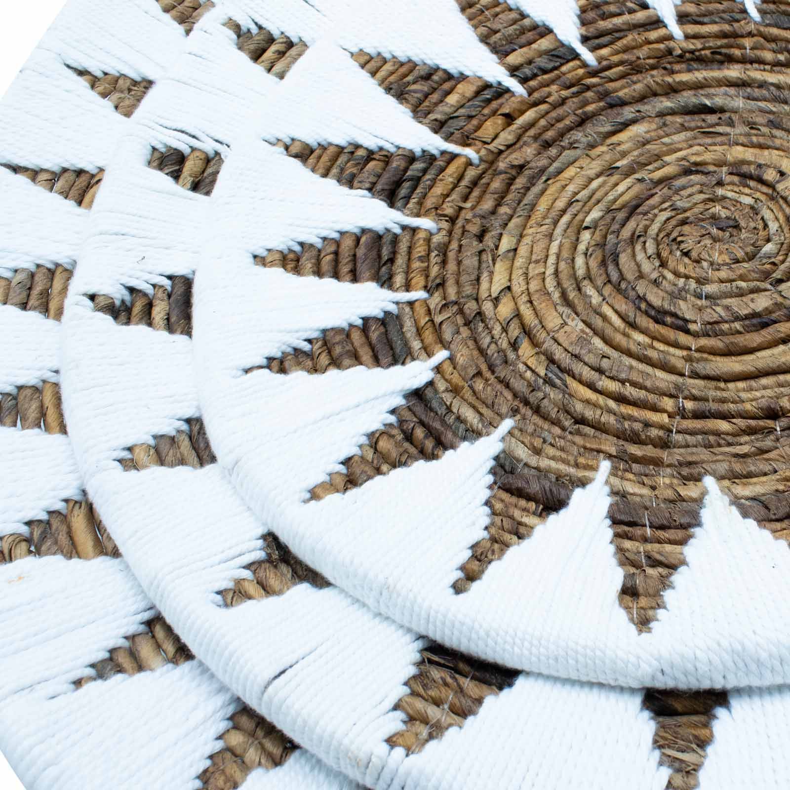 Conjunto de Taças em Algas Marinhas Creme