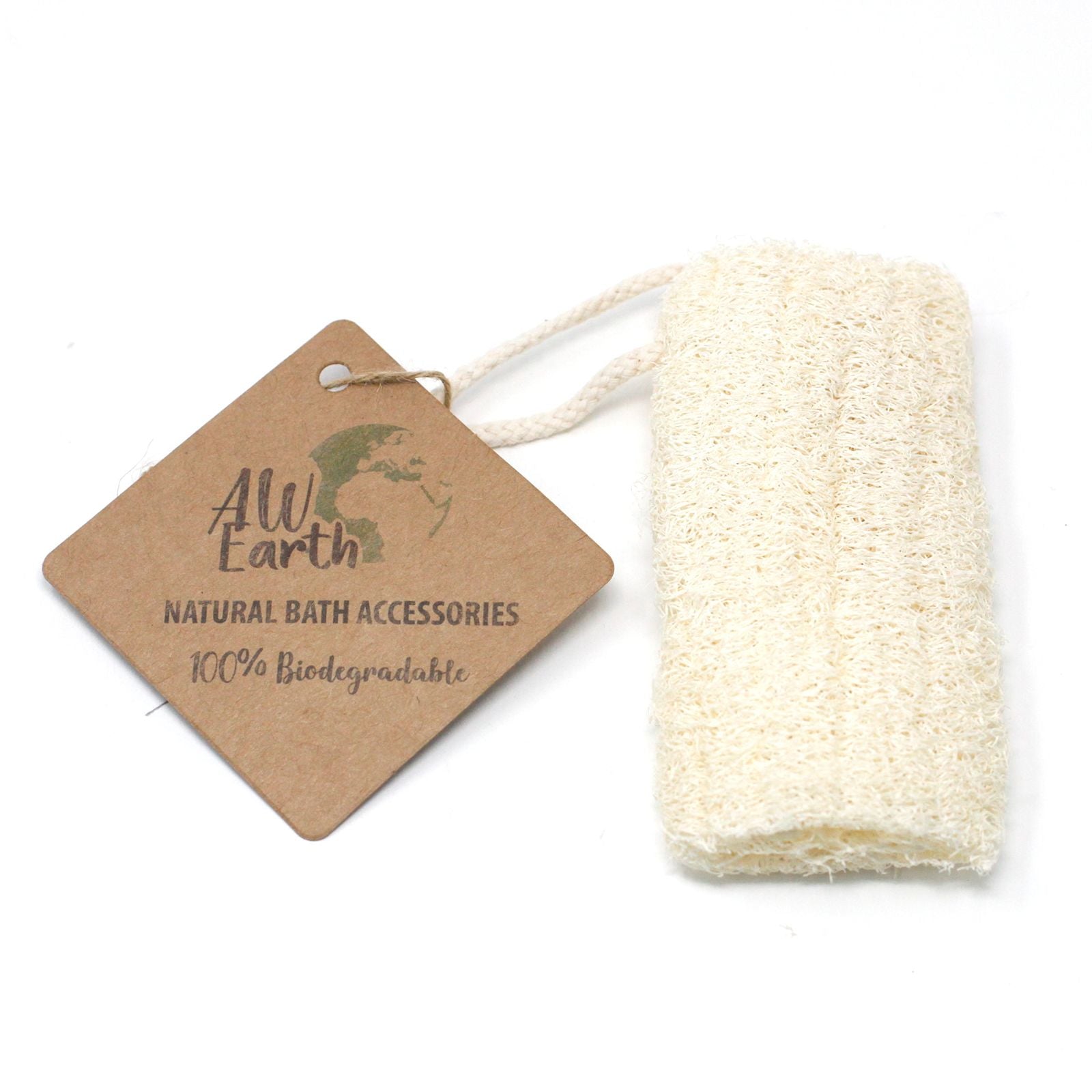 Esponja Exfoliante Natural de Luffa con Cordón (12.7cm)