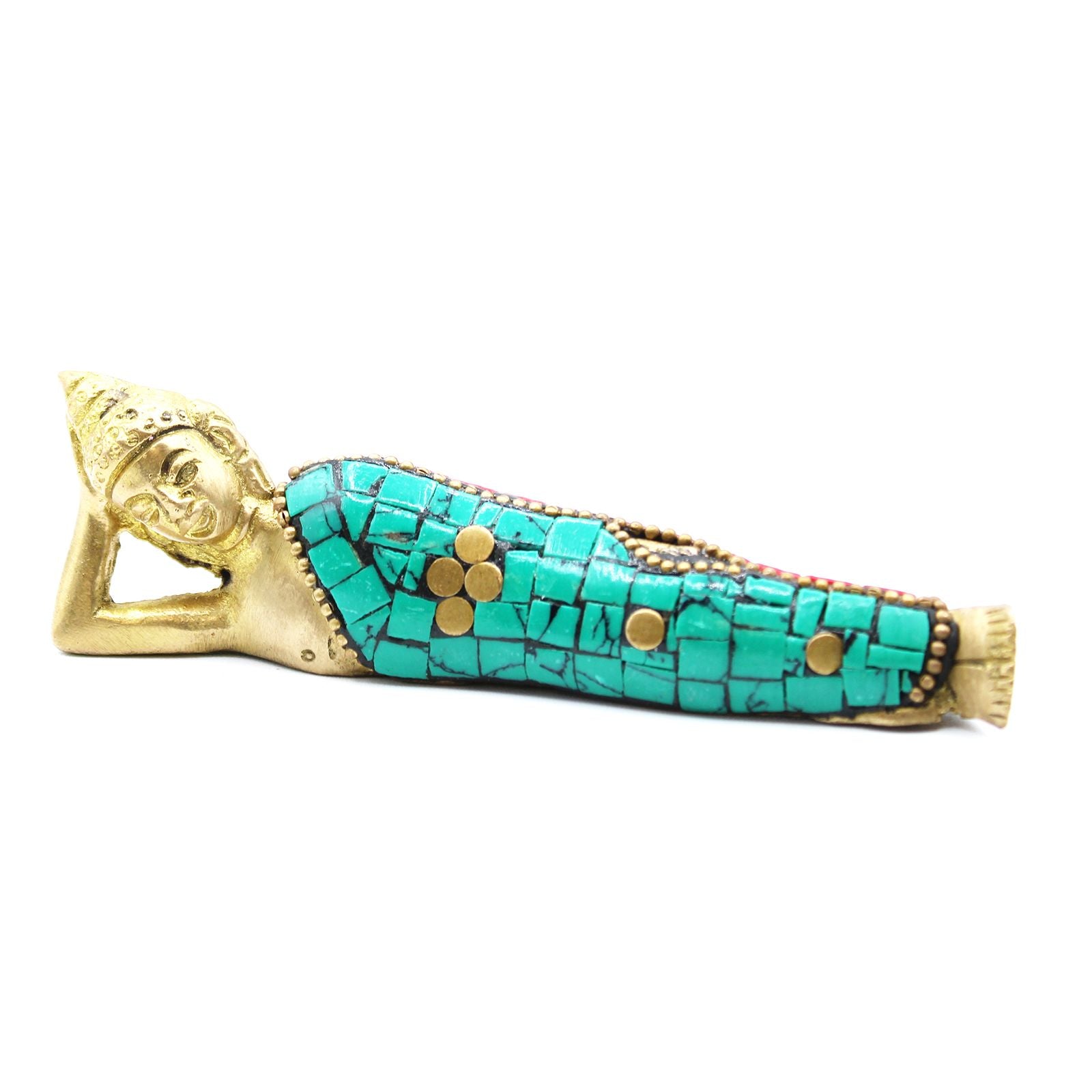 Figura de Buda em Latão – Deitado