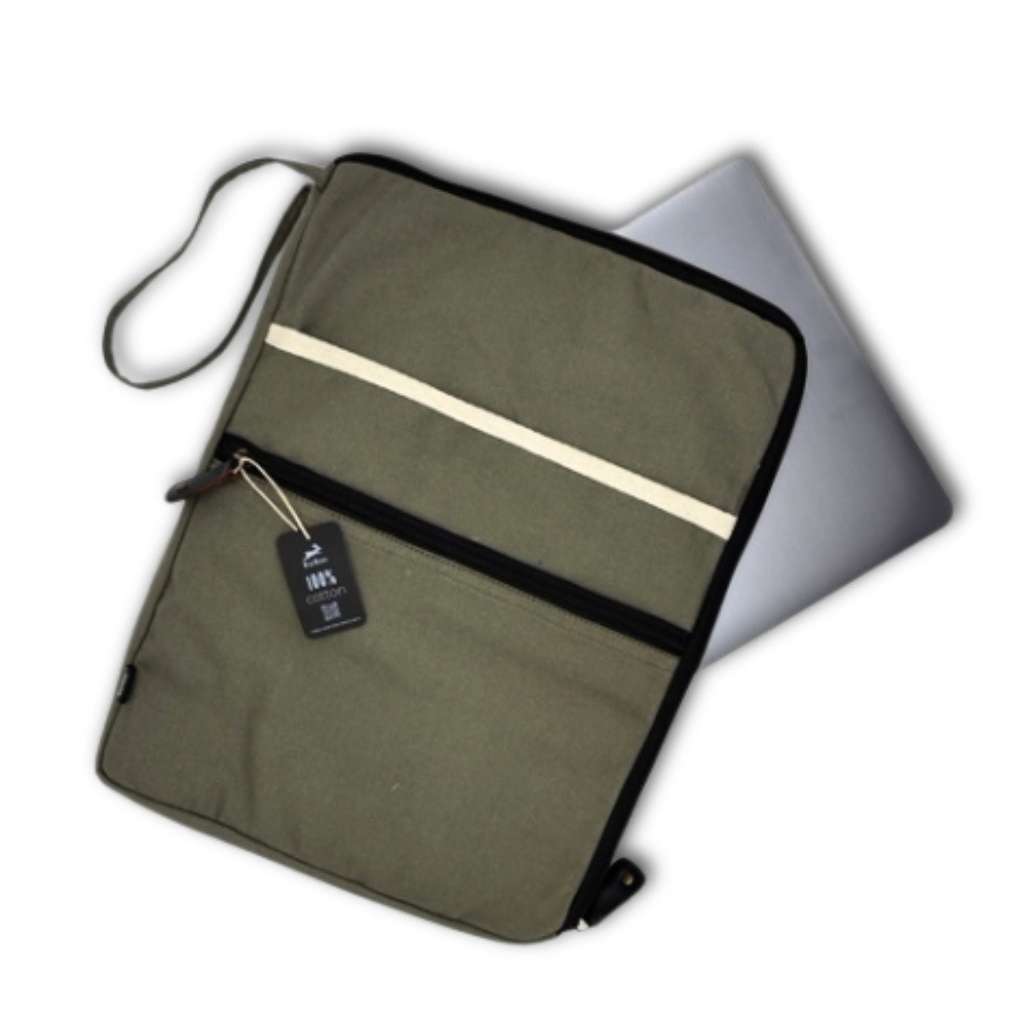 Bolsa de Lona Grande para Tablet Hop Hare - Oliva