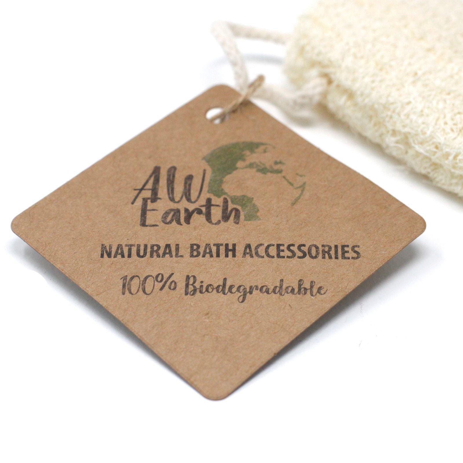 Esponja Exfoliante Natural de Luffa con Cordón (12.7cm)