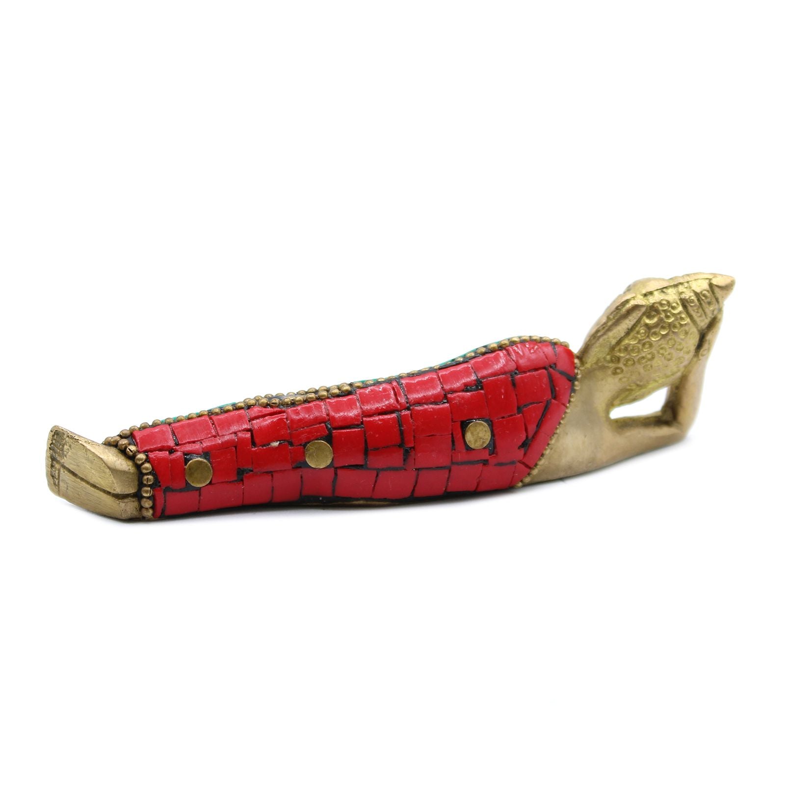 Brass Buddha Figurine – Reclining