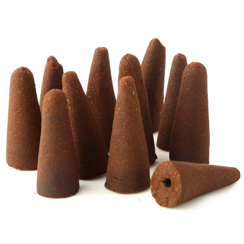 Cones de Incenso de Fluxo Inverso à Base de Plantas Relaxantes