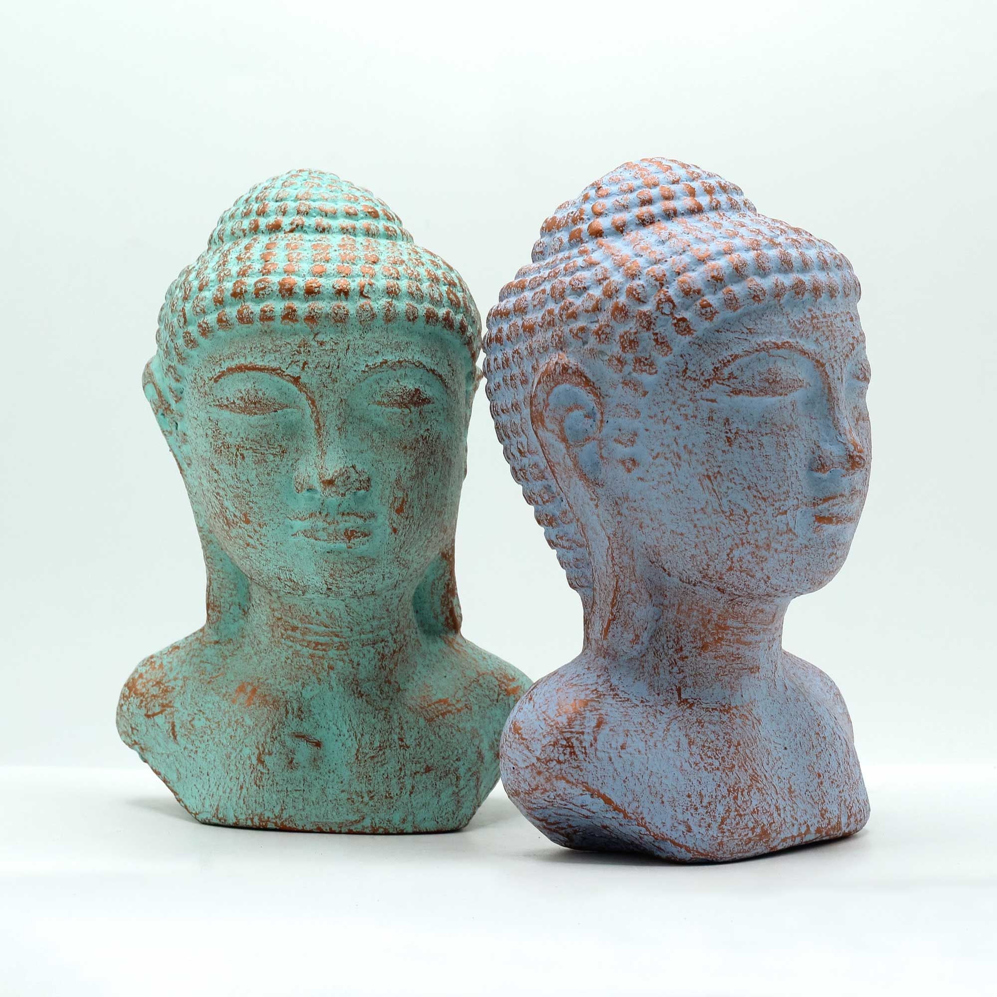 Cabeça de Buda Tranquilidade – Cobre Verde