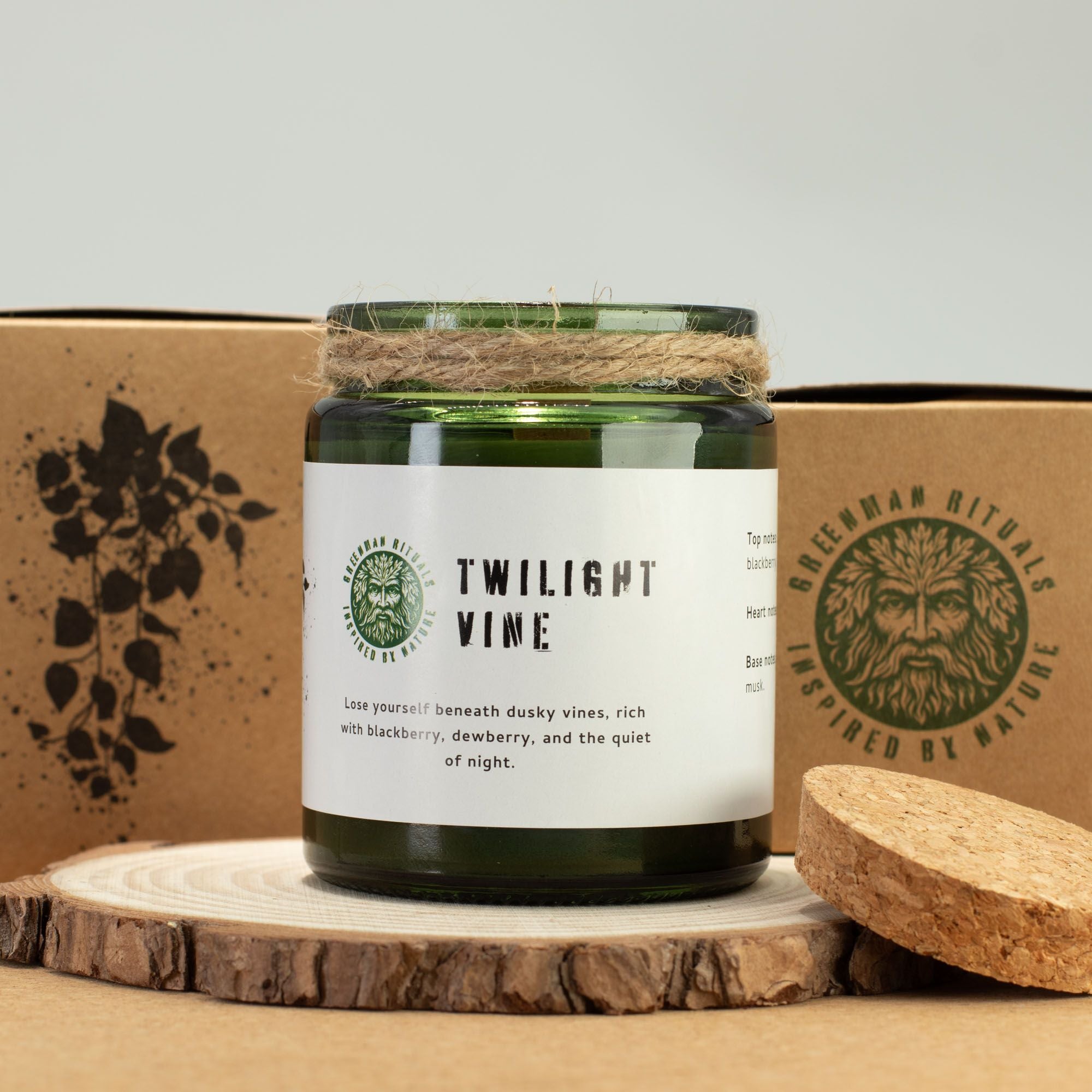 Vela de Soja Greenman Woodwick Vinha Crepuscular