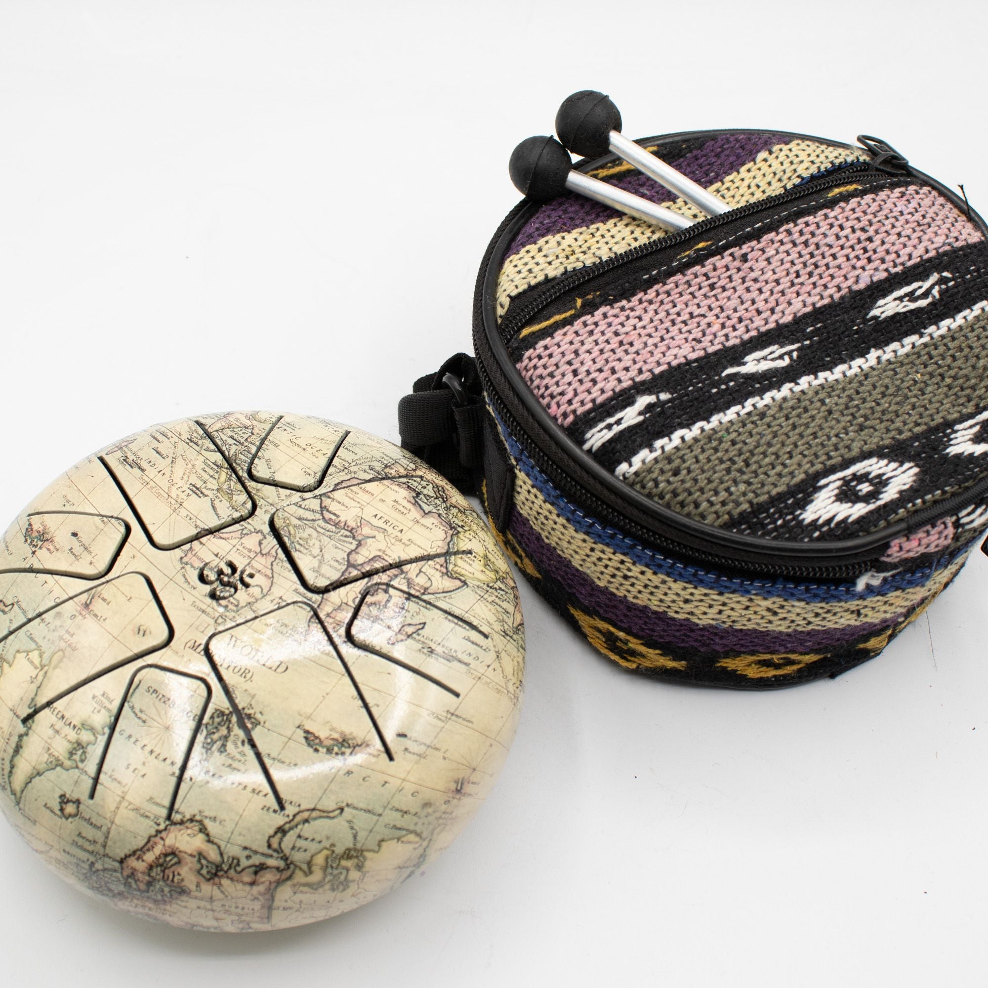 Tambor Hapi Low Med Atlas - 14x7 cm