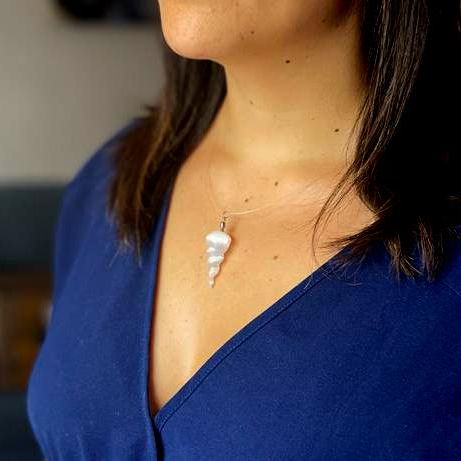 Pendente Espiral de Selenite