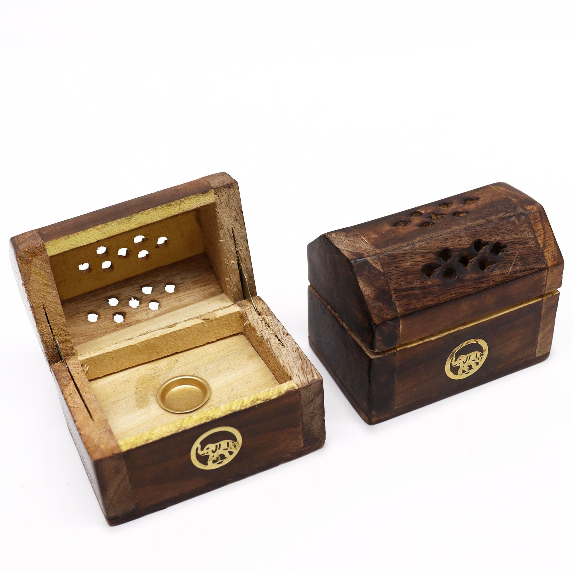 Caja de humo para conos en madera de mango
