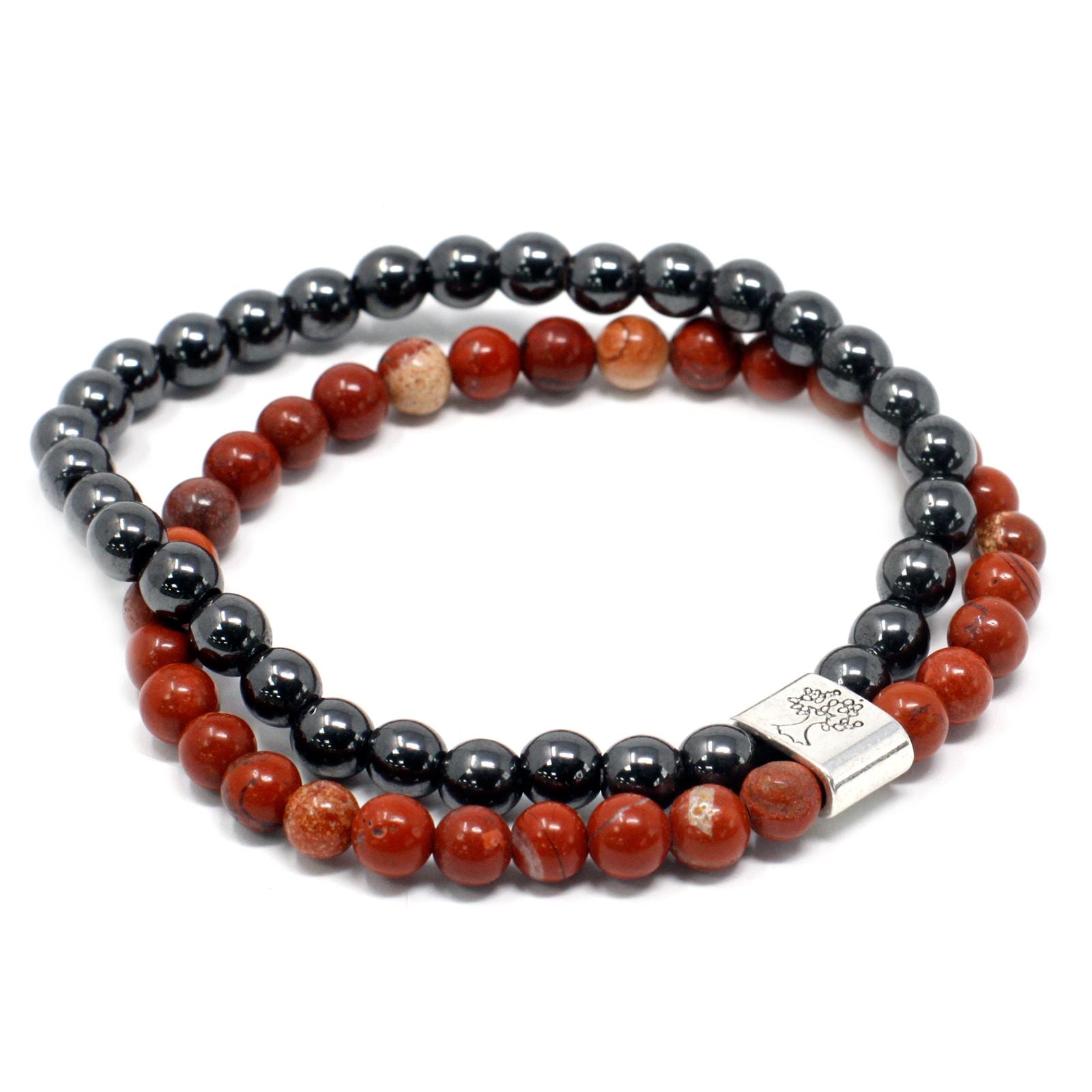 Magnetic Bracelet in Natural Stones – Red Stone