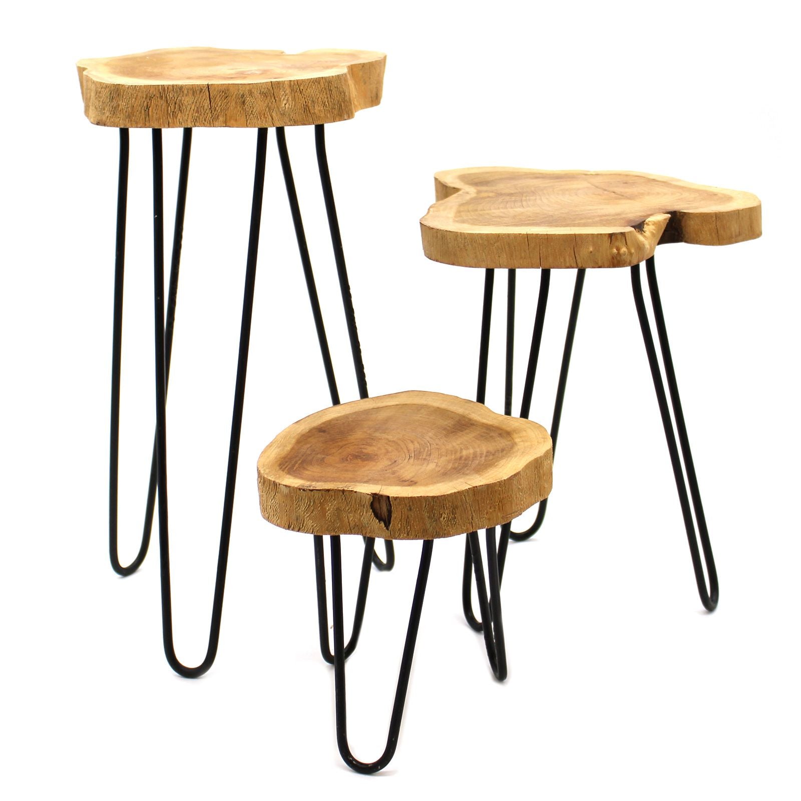Gamell Natural Wood Pot Set