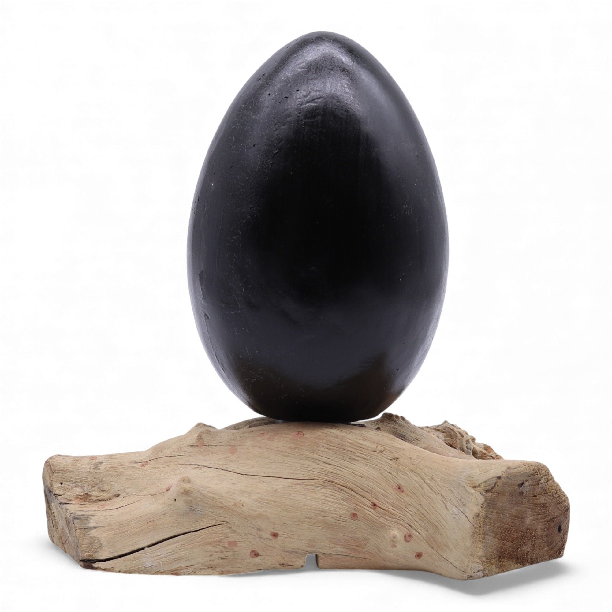 Lâmpada de Mesa com Abajur Ovo de Lava Craquelado – Cinzento
