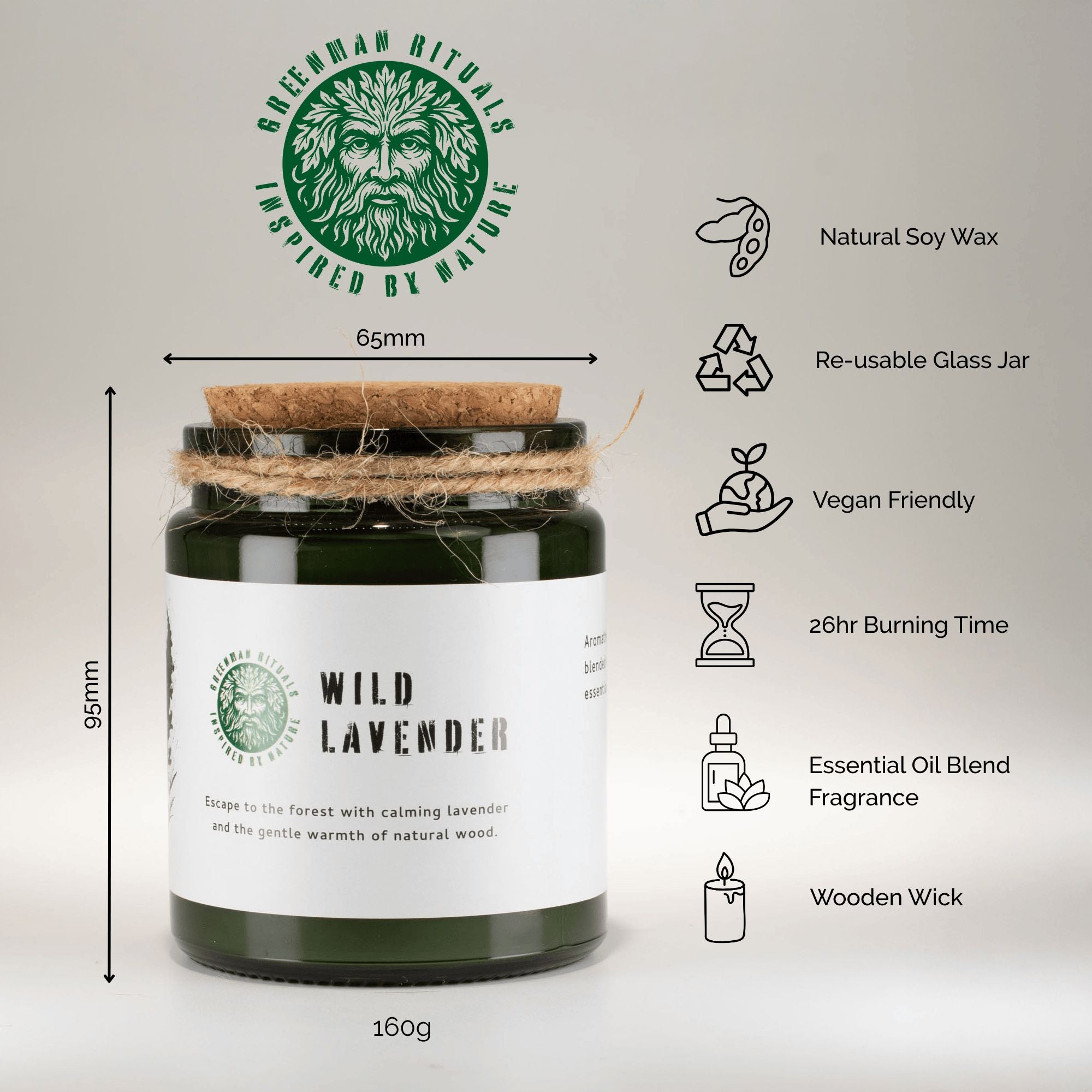 Vela de Soja Greenman Woodwick Vinha Crepuscular