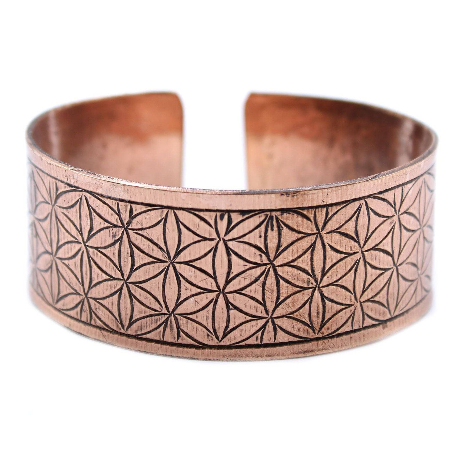 Tibetan Copper Bracelet – Flower of Life