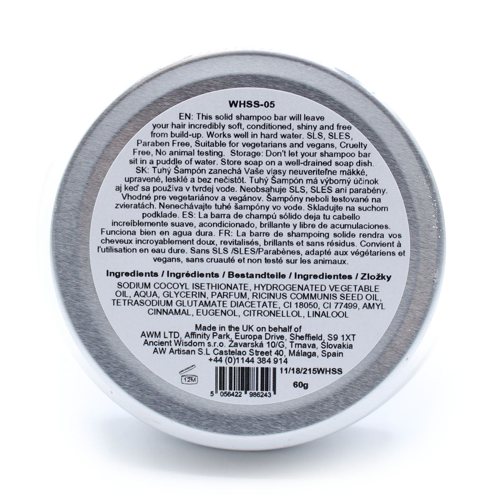 Champú Sólido Wild Hare - Cereza - 60 g