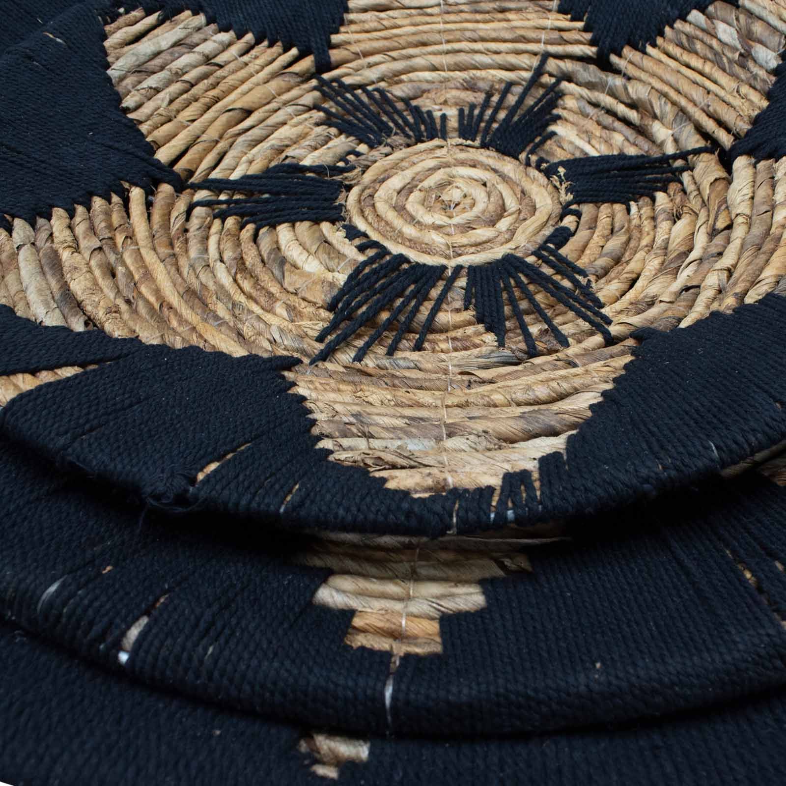 Conjunto de Taças em Algas Marinhas Preto