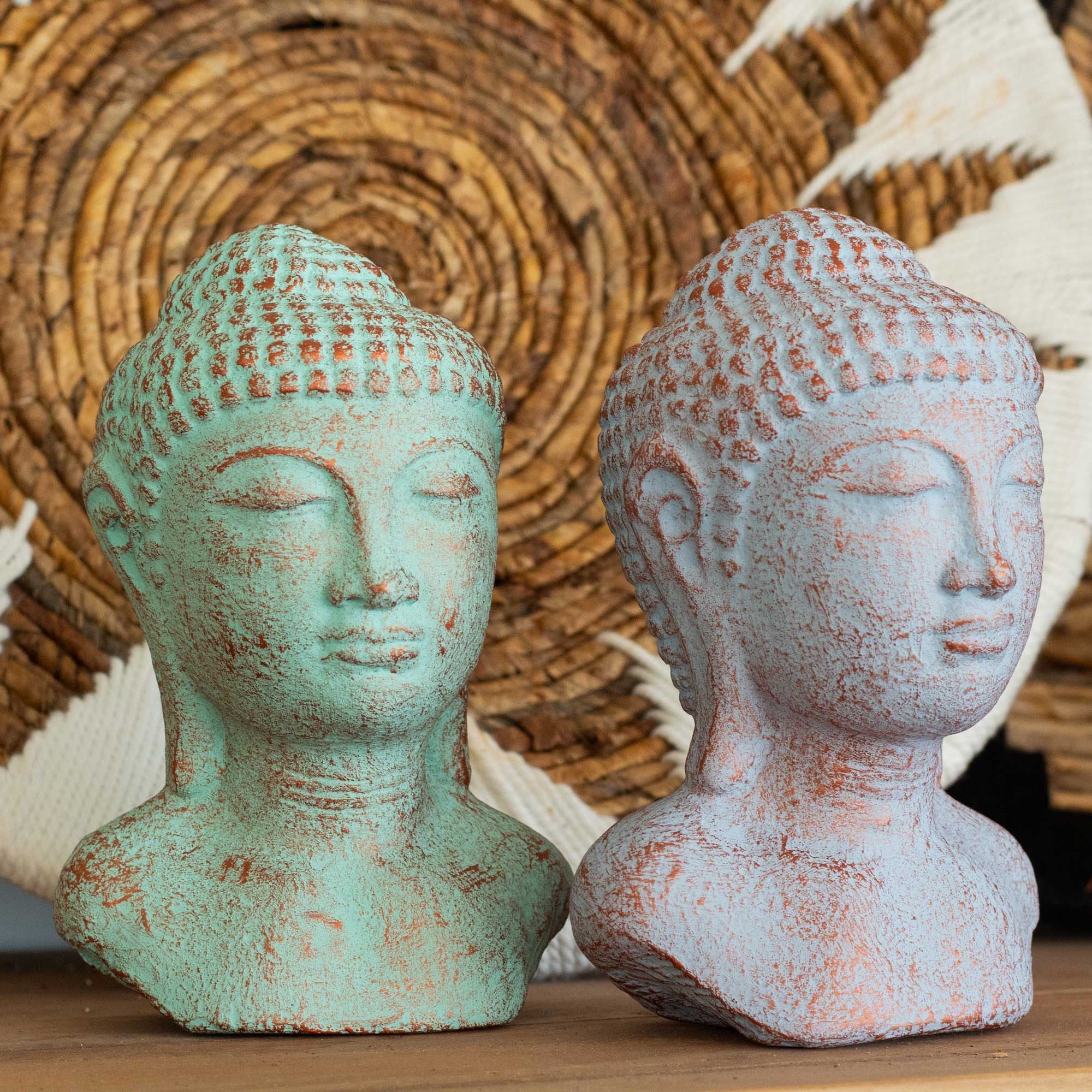 Cabeça de Buda Tranquilidade – Cobre Verde