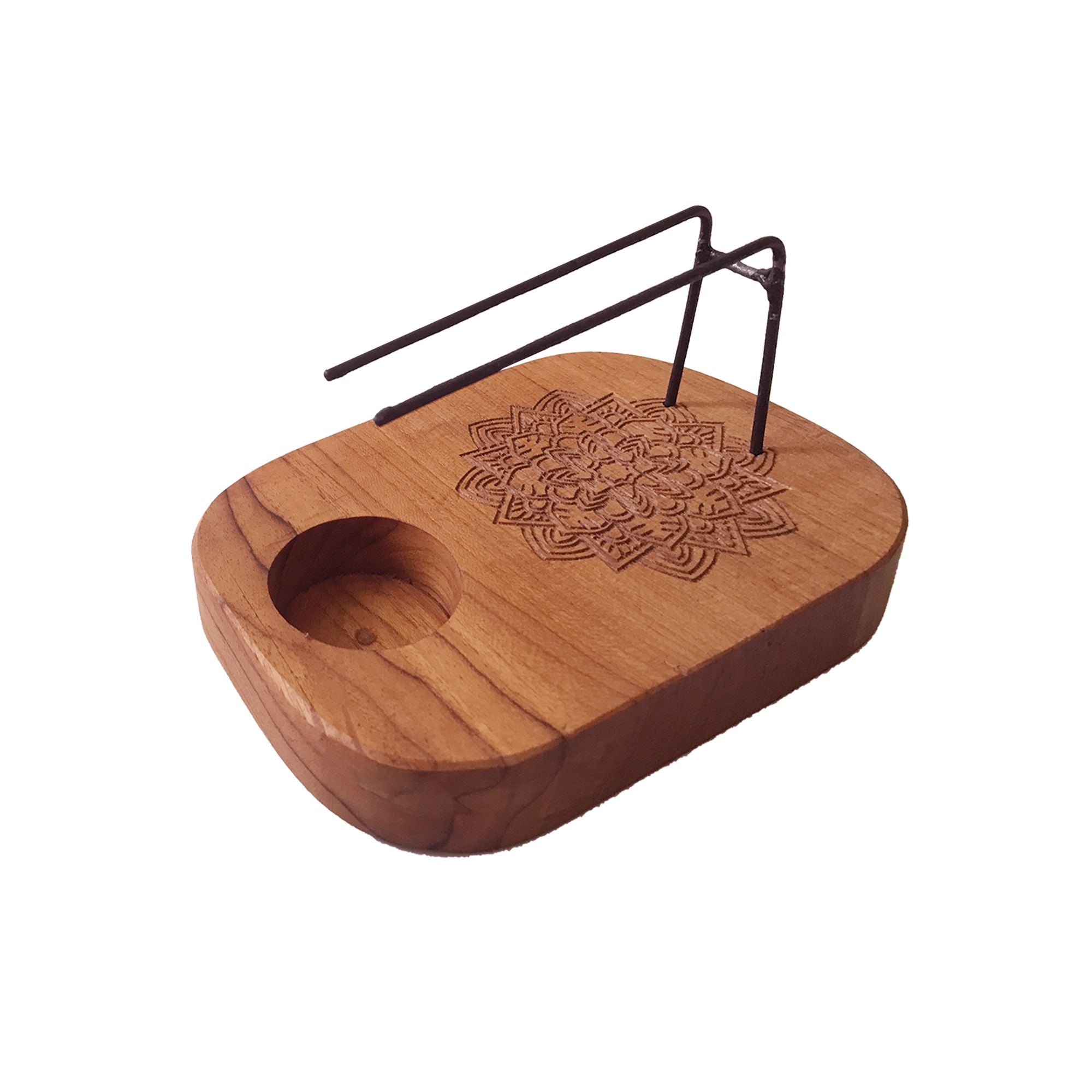 Aquecedor para Pau Santo em Madeira de Teca Mandala