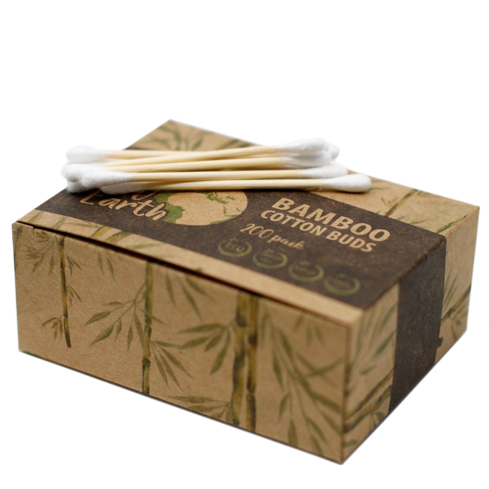 Caja de 200 bastoncillos de bambú