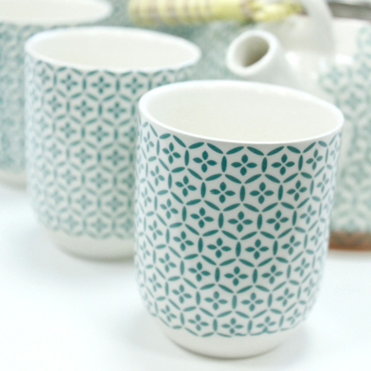 Conjunto de Bule – Mosaico Verde