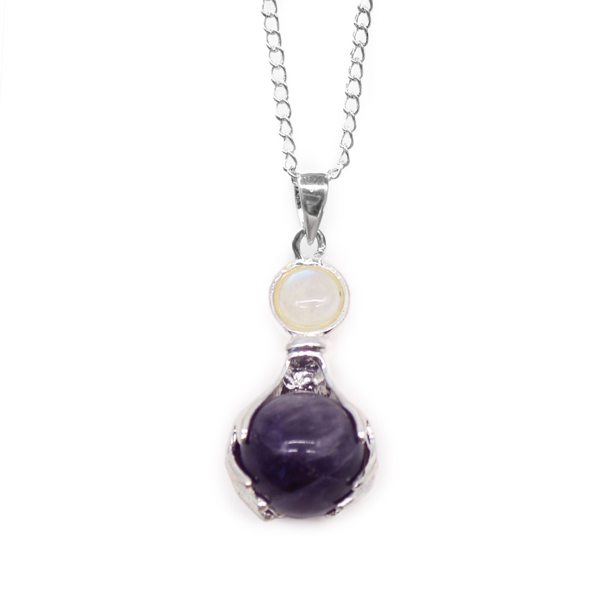 Pendente Mãos Curativas de Pedra Preciosa - Ametista