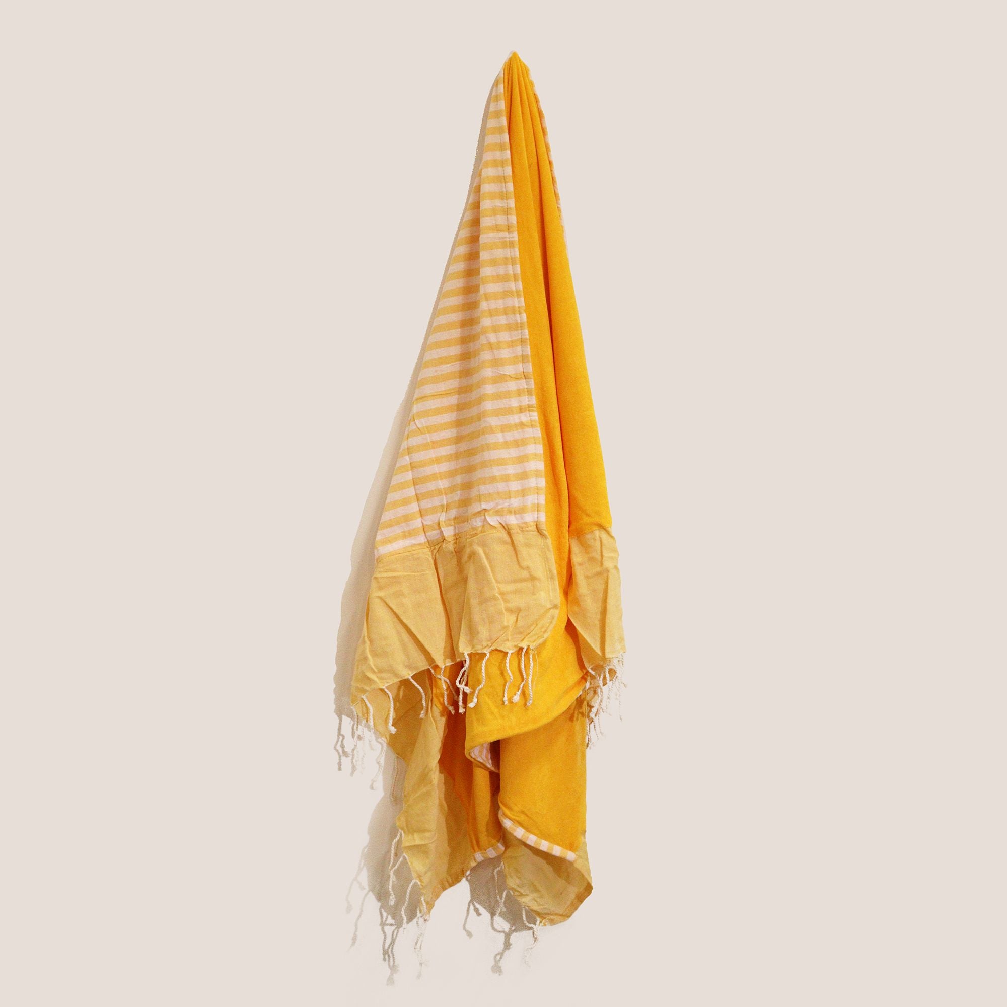 Toalha Pareo de algodão - Amarelo Sol - 100x180 cm