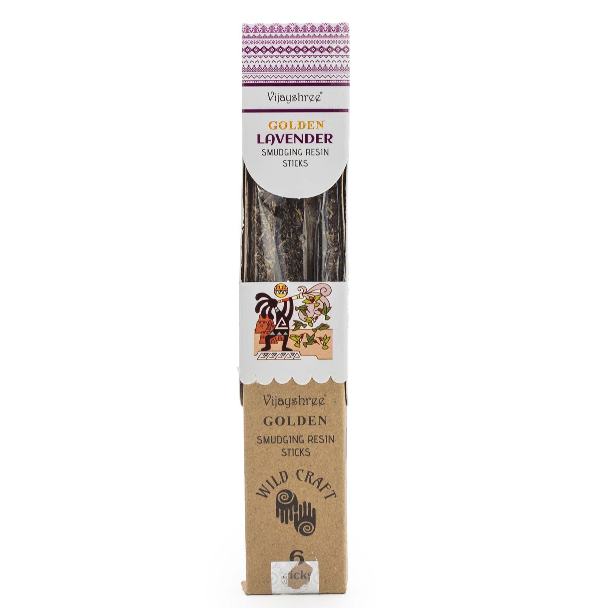 Varetas de resina para defumar Lavanda Dourada - 30 g (6 unidades)