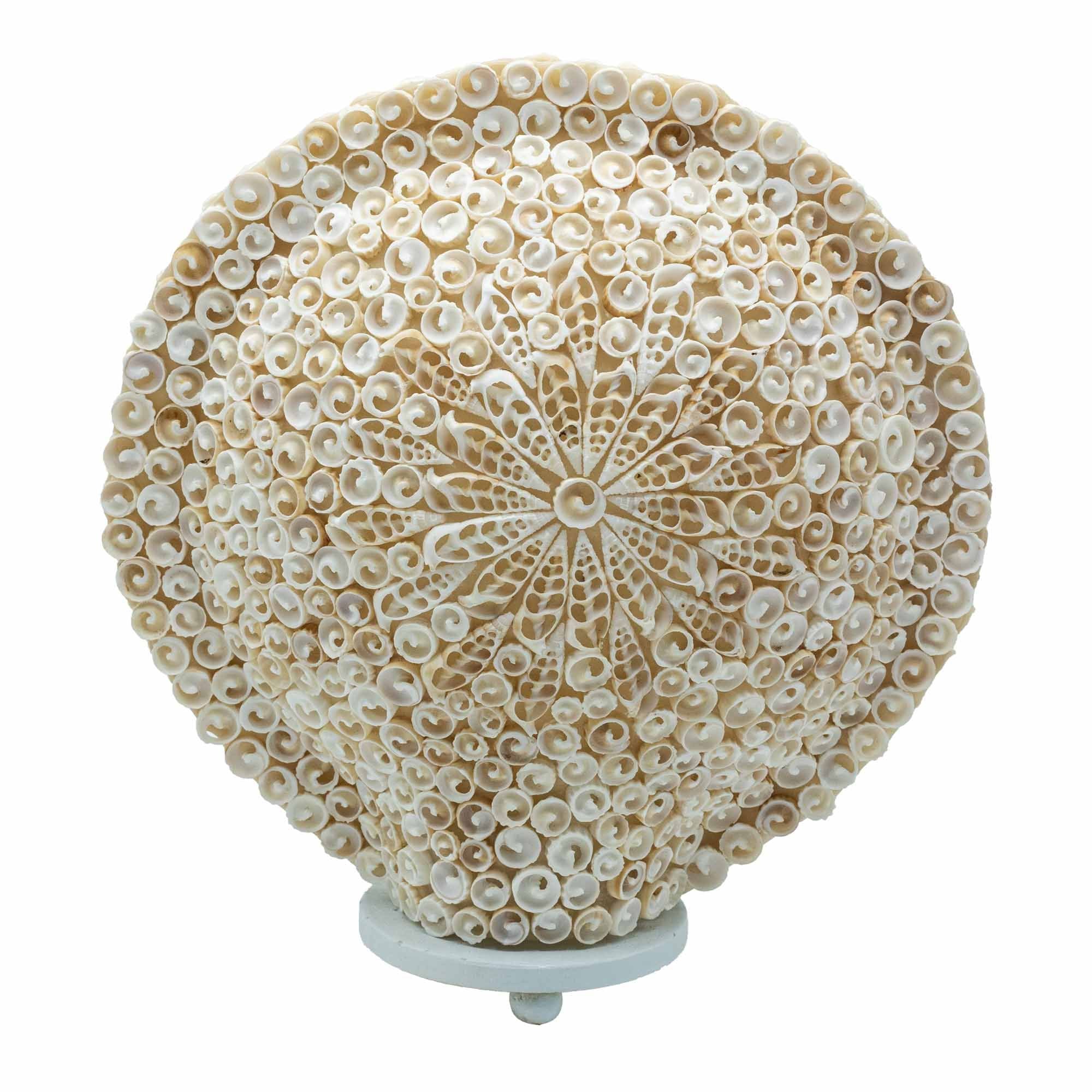 Lâmpada Boho de Conchas – Concha Redonda Grande