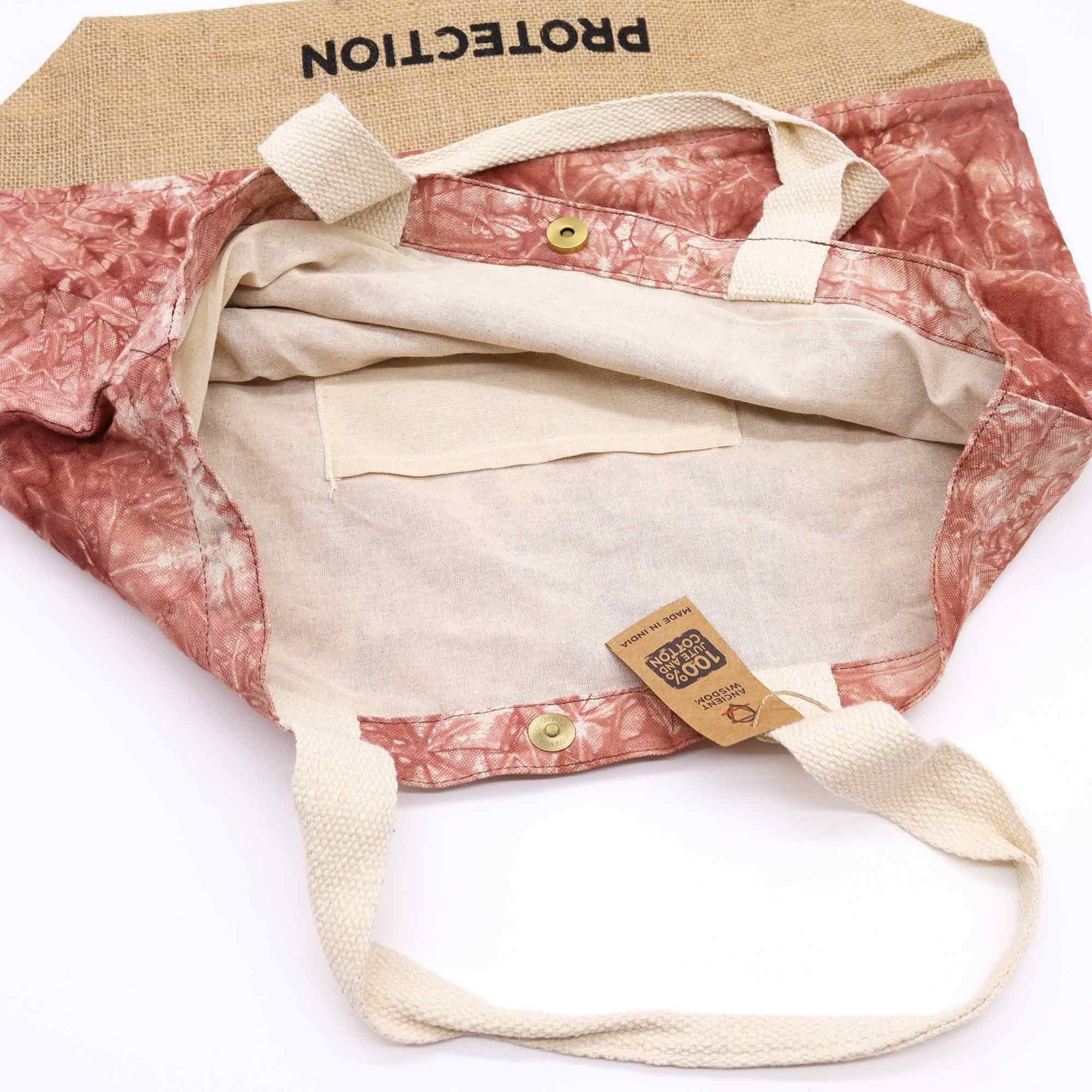 Bolsa All Natural - Terracota - Hamsa - Proteção