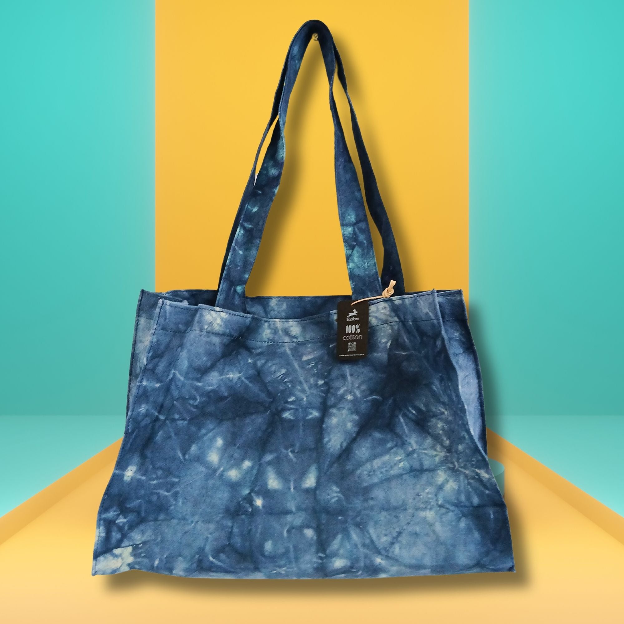 Bolsa de Mão - Efeito Lavado Azul Marinho