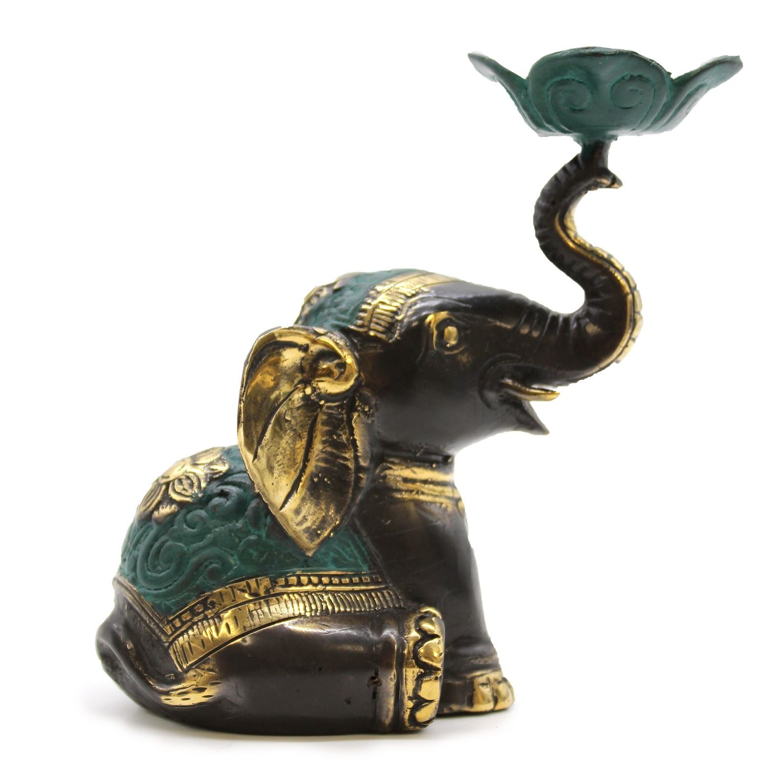 Porta-Velas / Incensário Elefante Médio