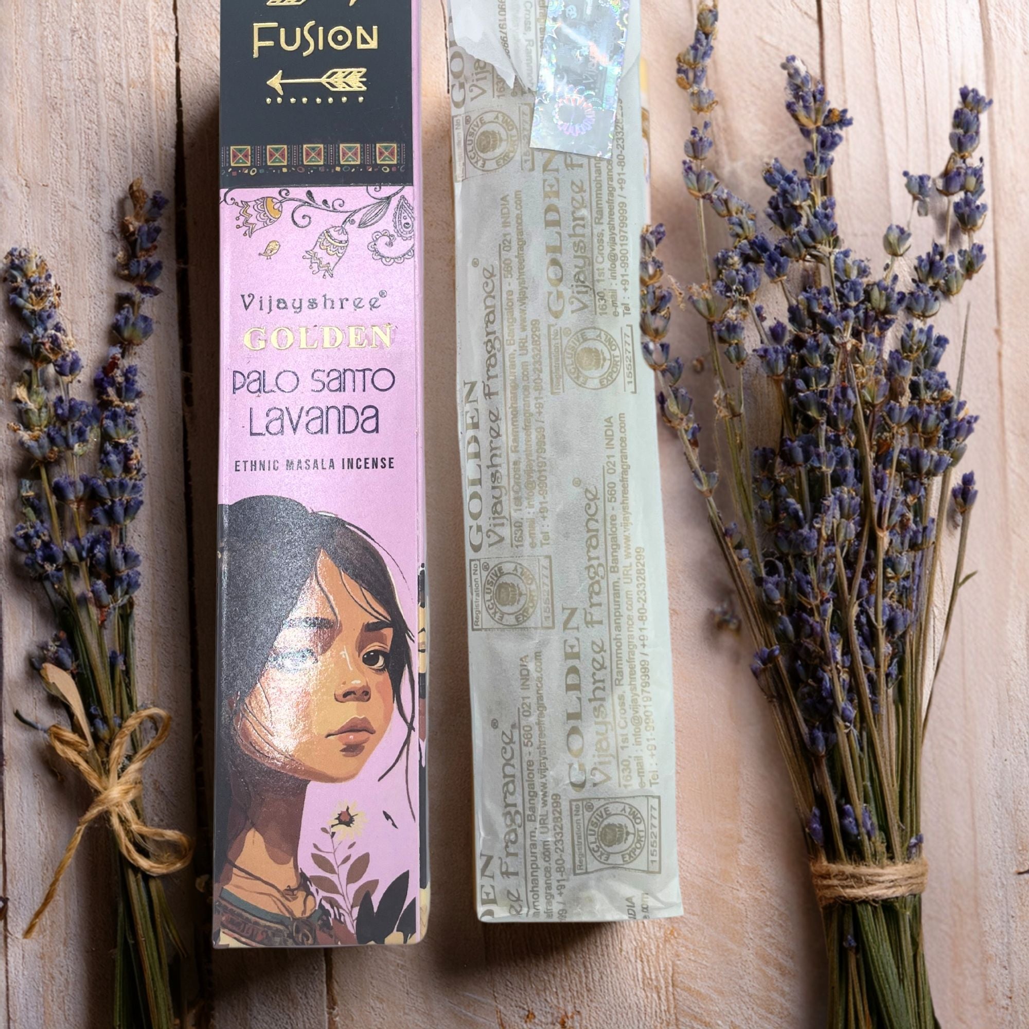 Pau Santo Dourado e Lavanda