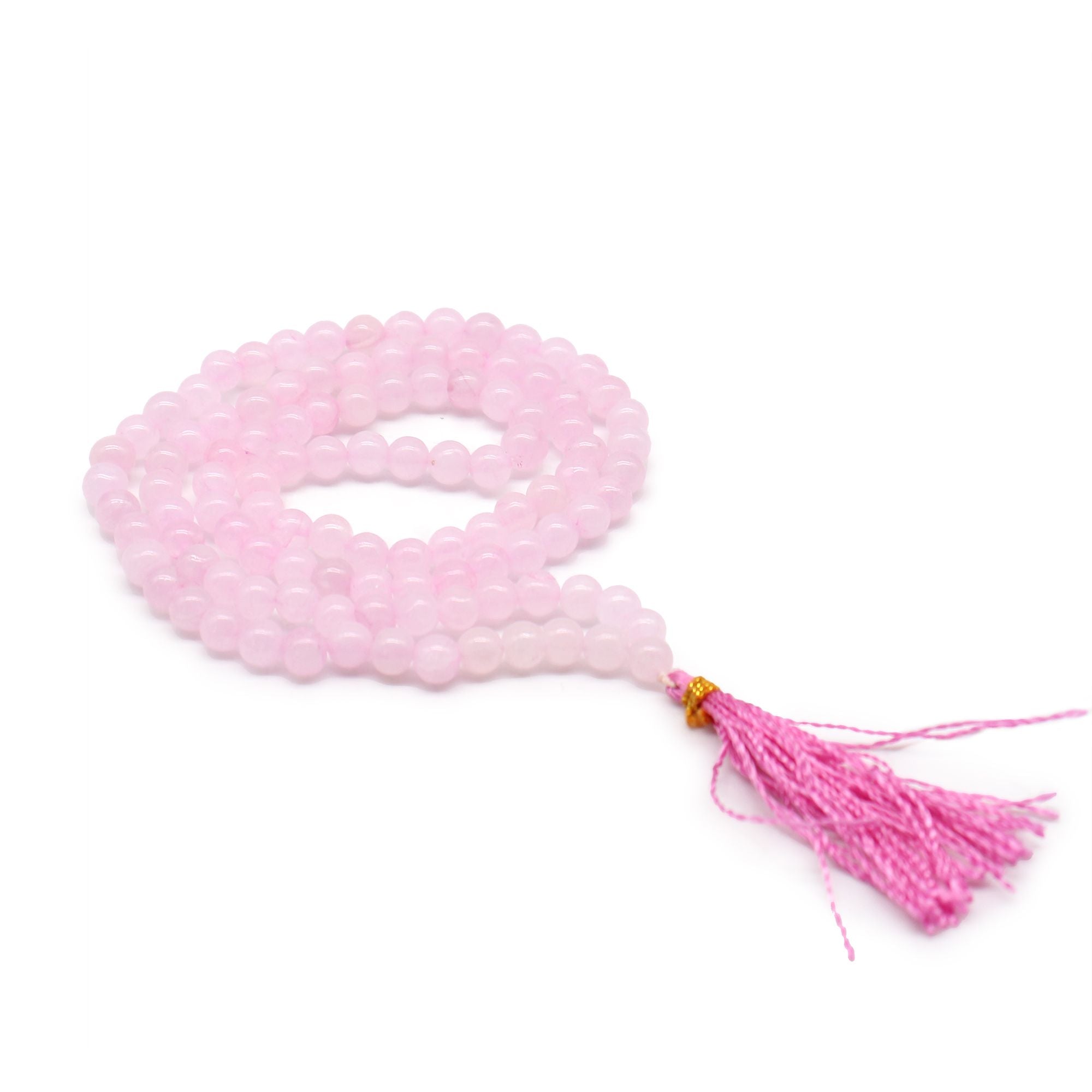 Japamala 108 Contas Quartzo Rosa