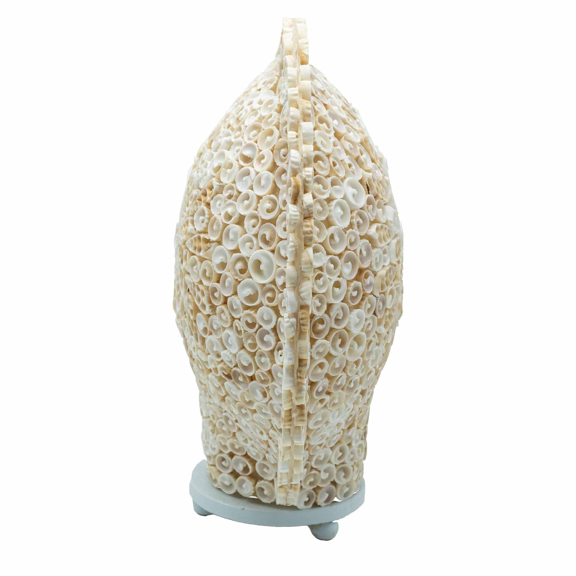 Lâmpada Boho de Conchas – Concha Redonda Grande