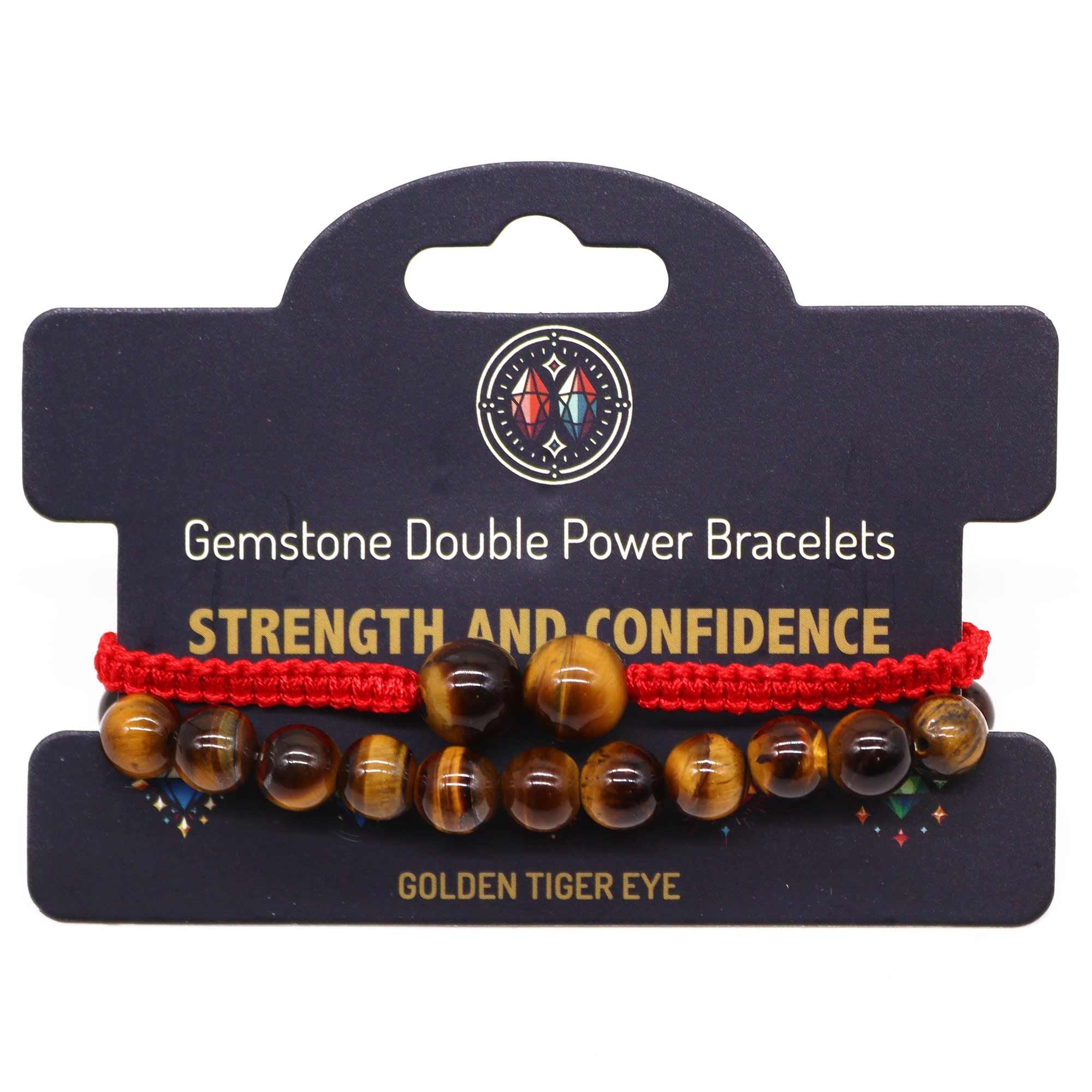 Double Power Bracelets in Natural Stones – Tiger's Eye