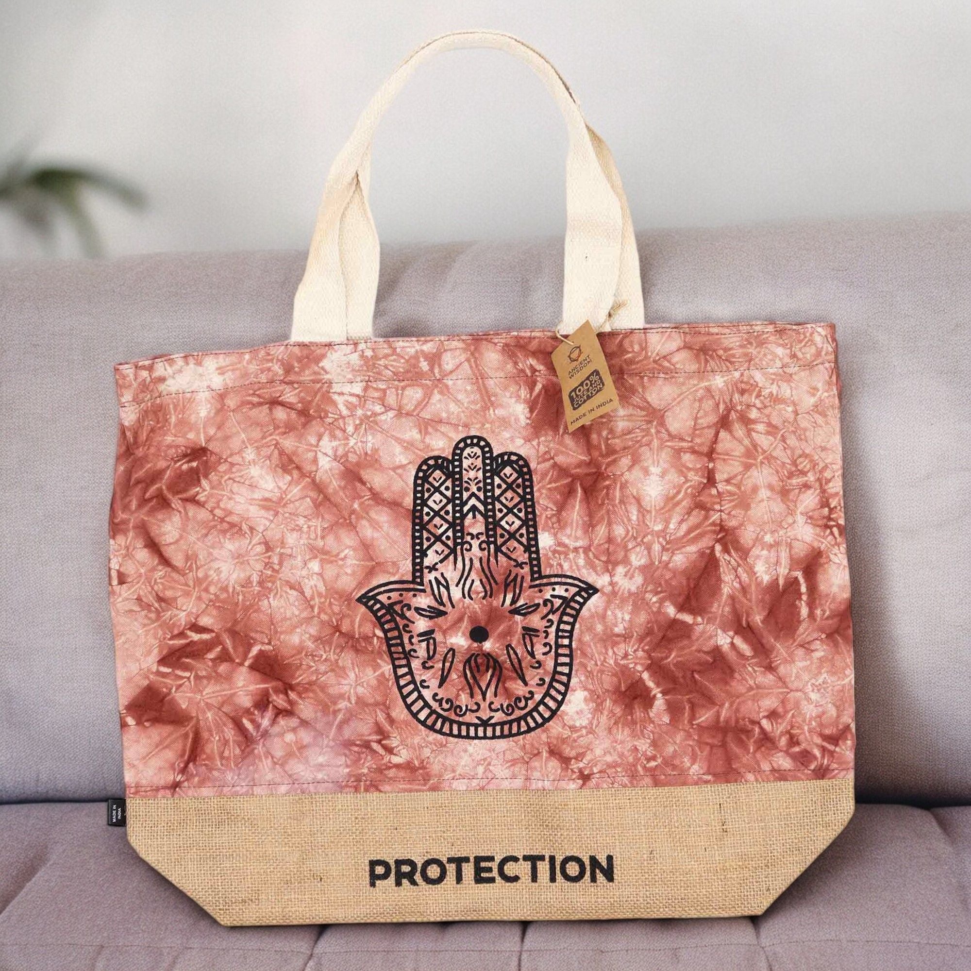 Bolsa All Natural - Terracota - Hamsa - Proteção