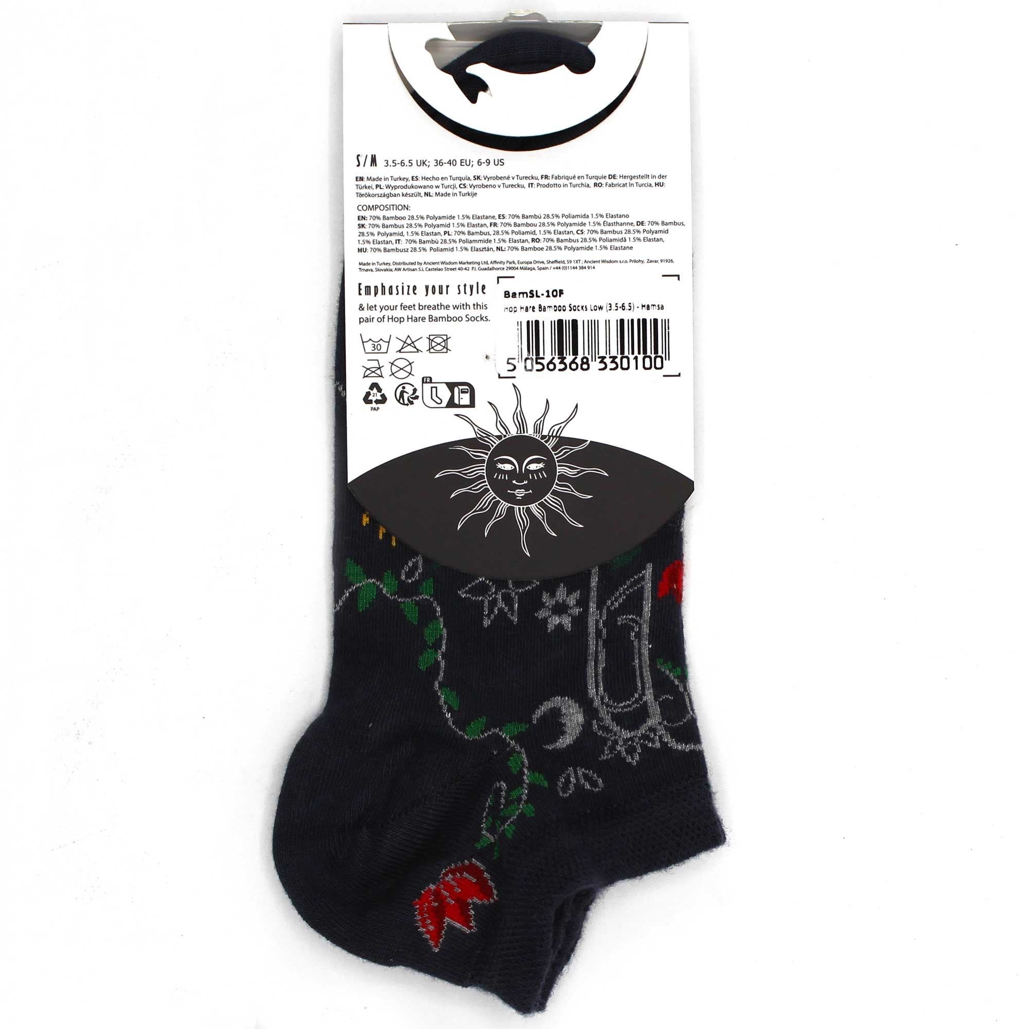Soquetes de bambu Hop Hare S/M 36-40 - Hamsa