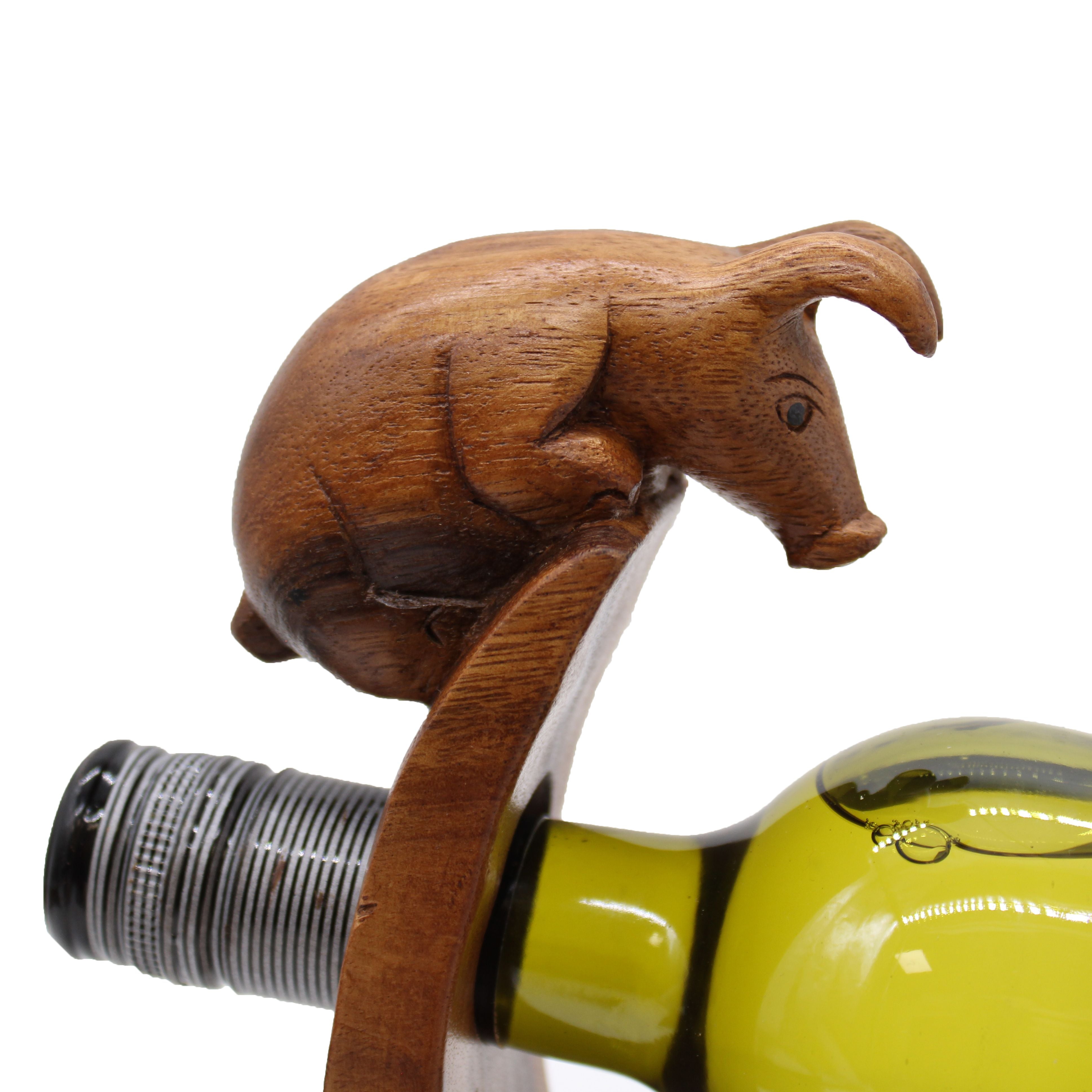 Suporte para Garrafas de Vinho – Porco