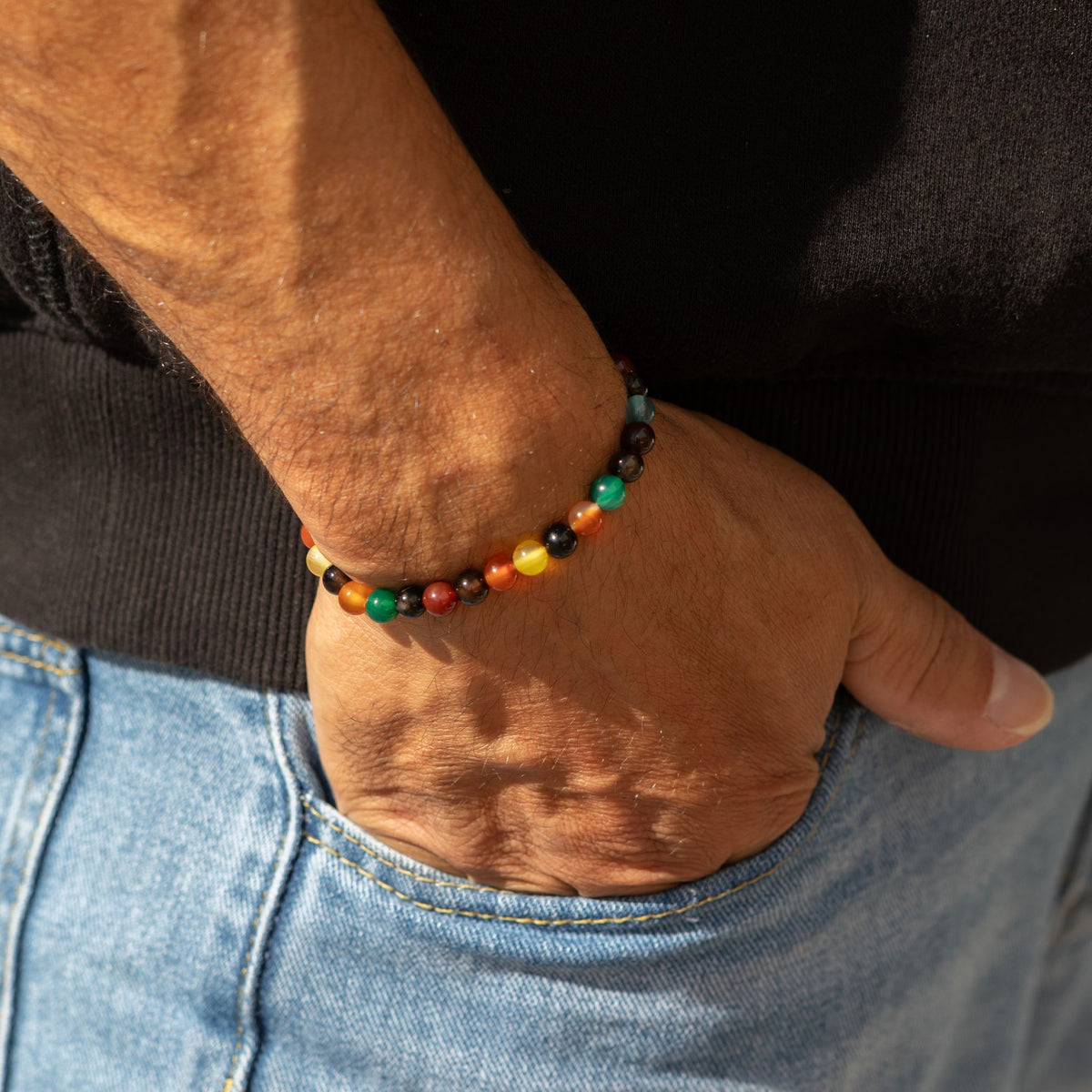 Pulsera de Poder Pequeña (17cm x 6mm) - Sodalita