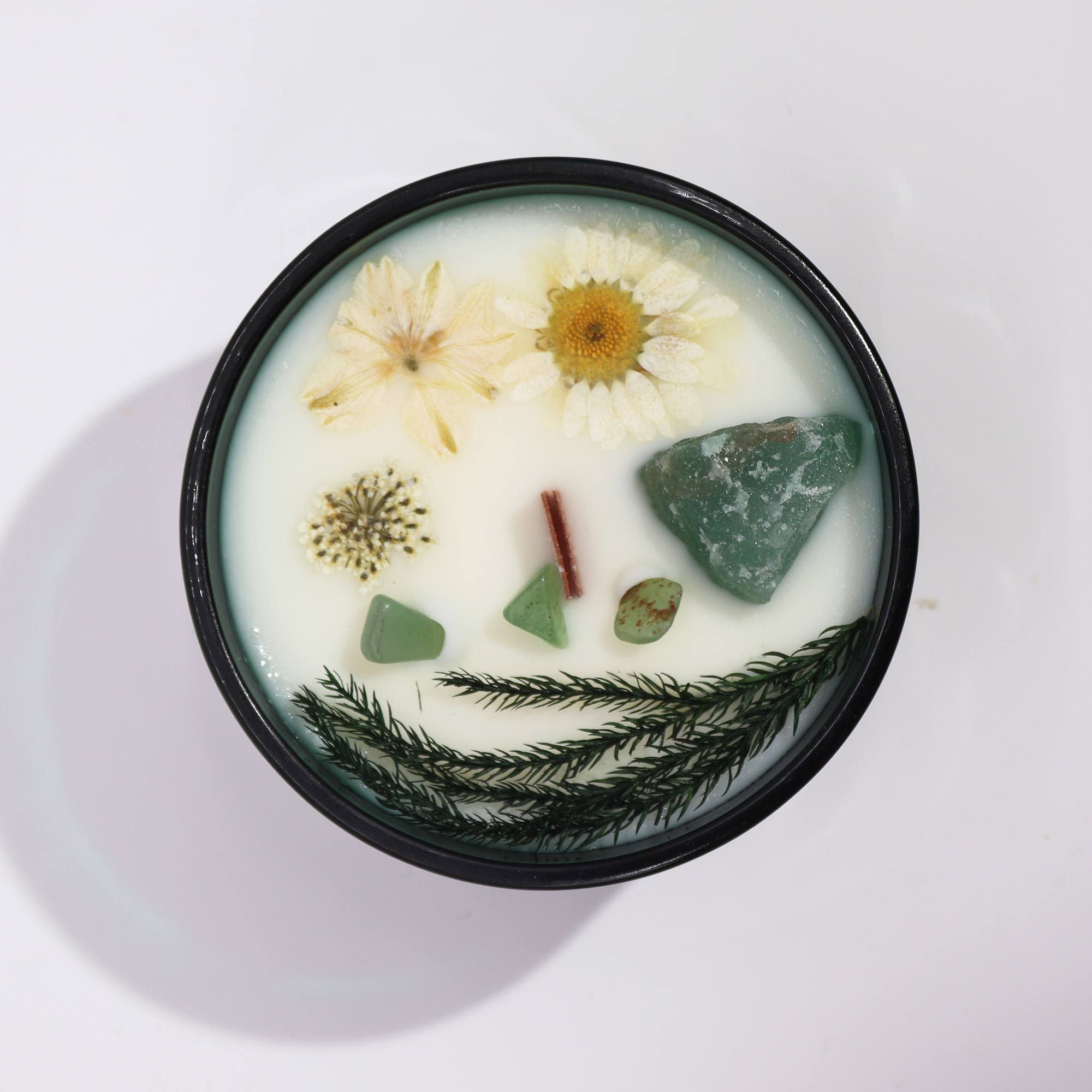 Vela Floral Mágica com Cristal Hop Hare Mago