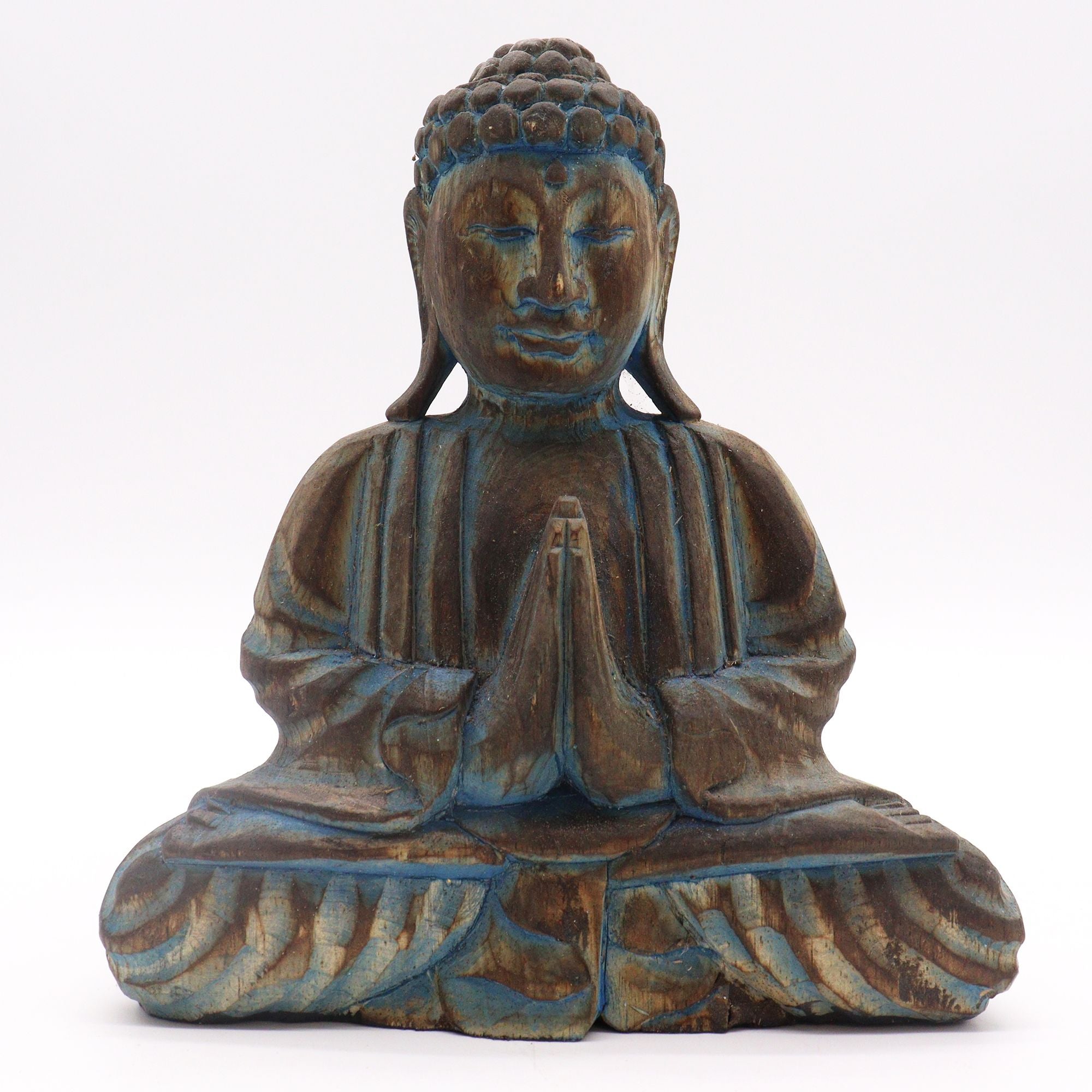 Conjunto Feng Shui Buda Mandala Floral Azul