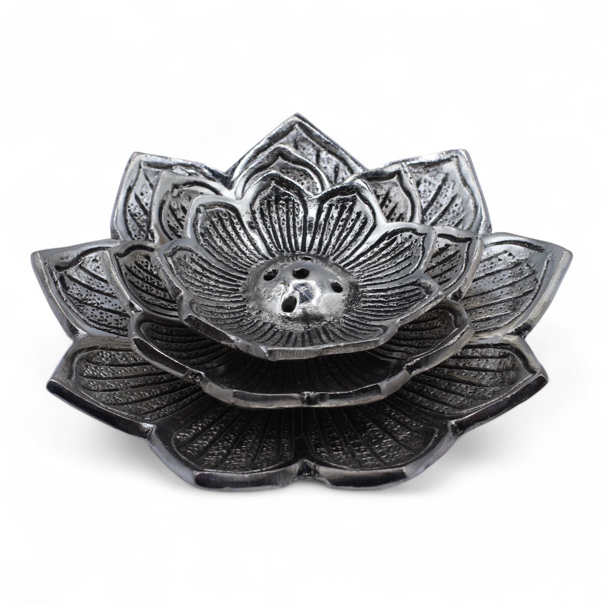 Suporte de Incenso Flor de Lótus Tripla