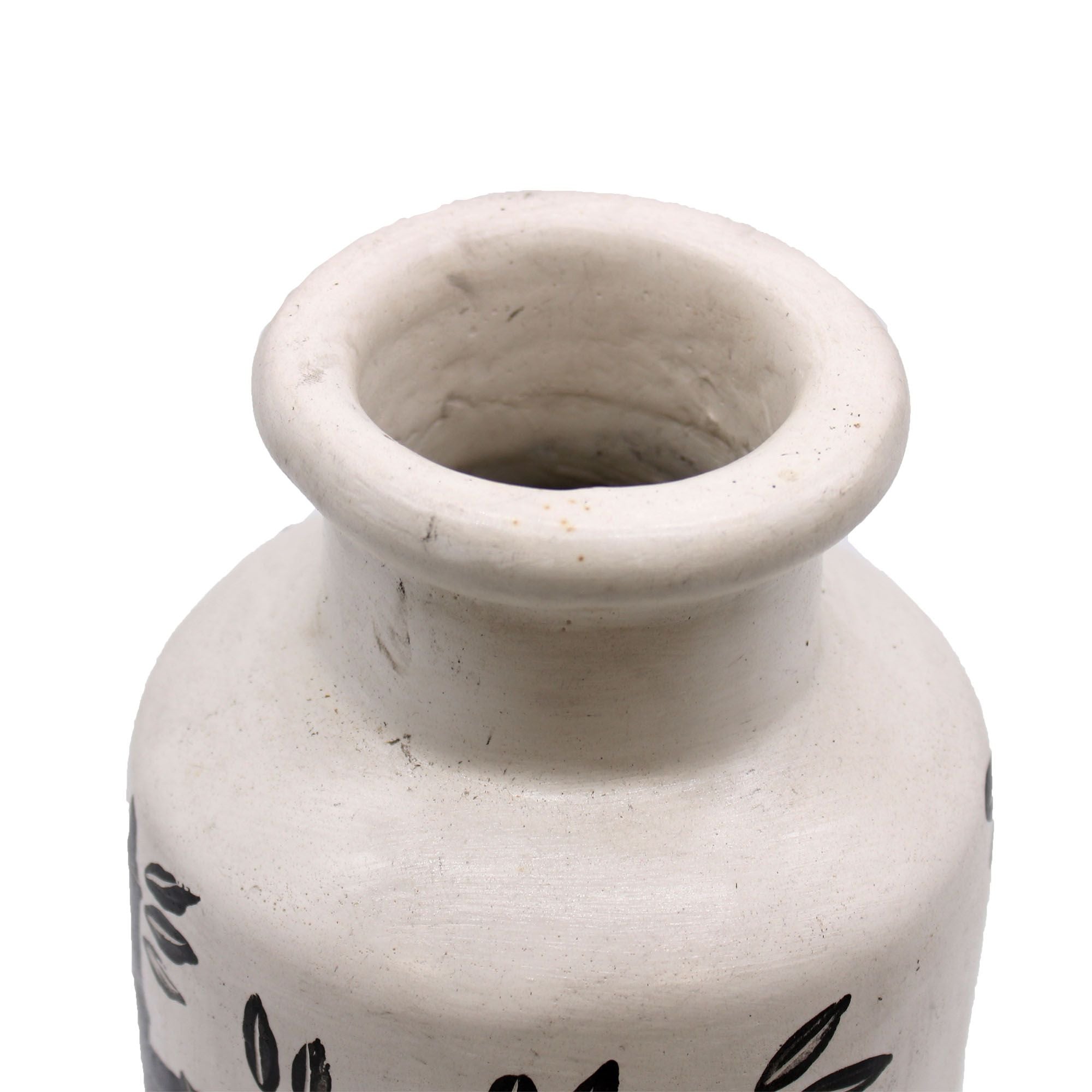 Jarra de Cerâmica Retro com Motivo de Bambu Natural