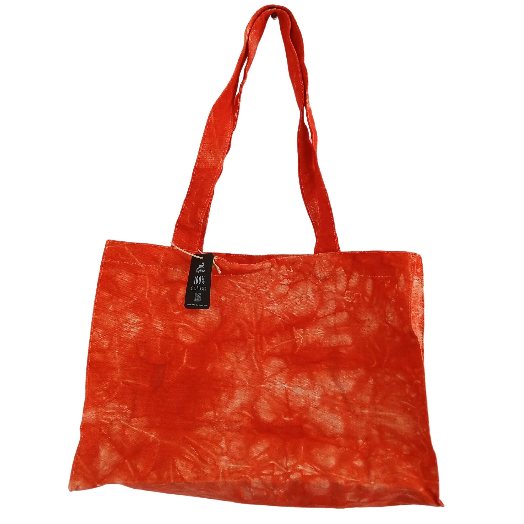 Bolsa de Mão - Efeito Lavado Laranja Deserto